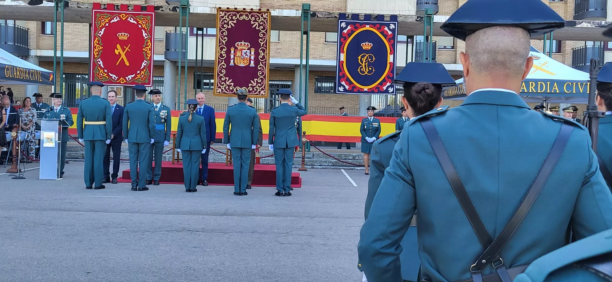 Festividad de la Virgen del Pilar en el Acuartelamiento Alcoraz de la Guardia Civil en Huesca