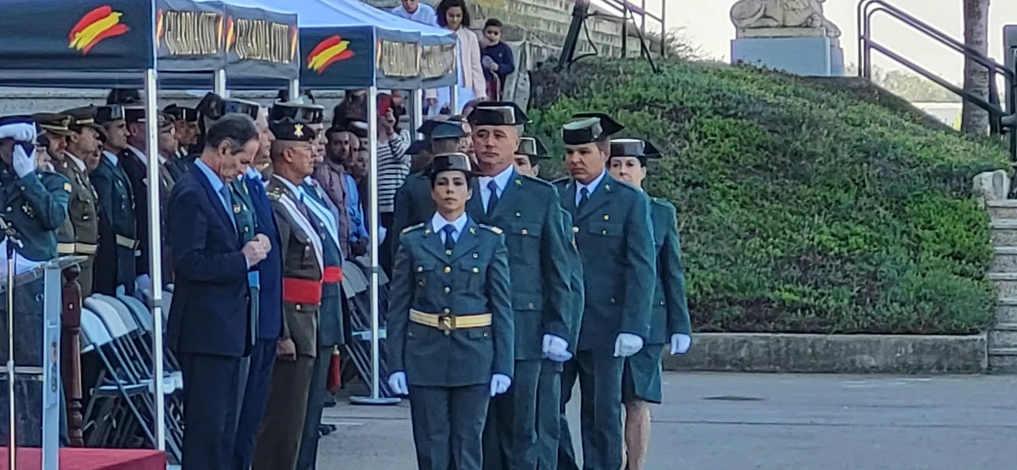 Festividad de la Virgen del Pilar en el Acuartelamiento Alcoraz de la Guardia Civil en Huesca