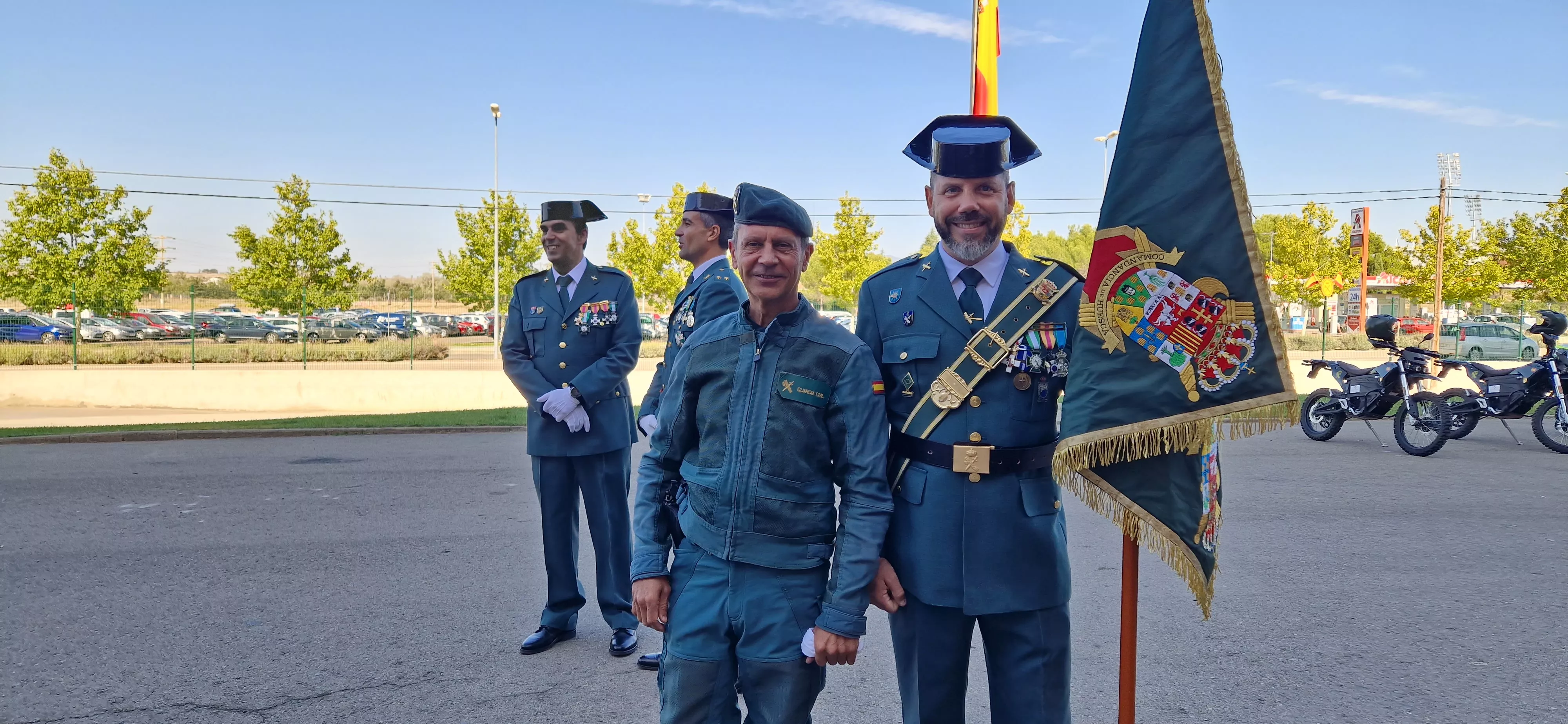 Festividad de la Virgen del Pilar en el Acuartelamiento Alcoraz de la Guardia Civil en Huesca. Foto Myriam Martínez