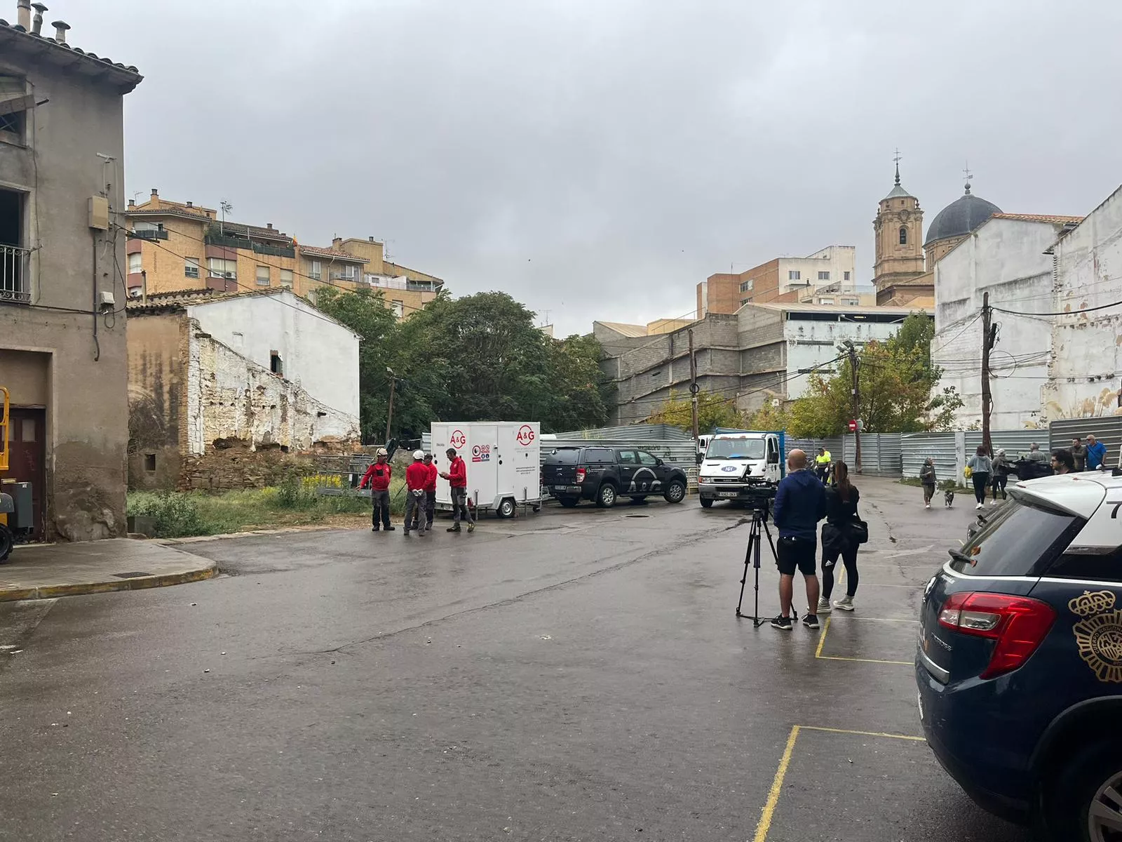 Preparativos para desamiantar el edificio de San Félix y San Voto