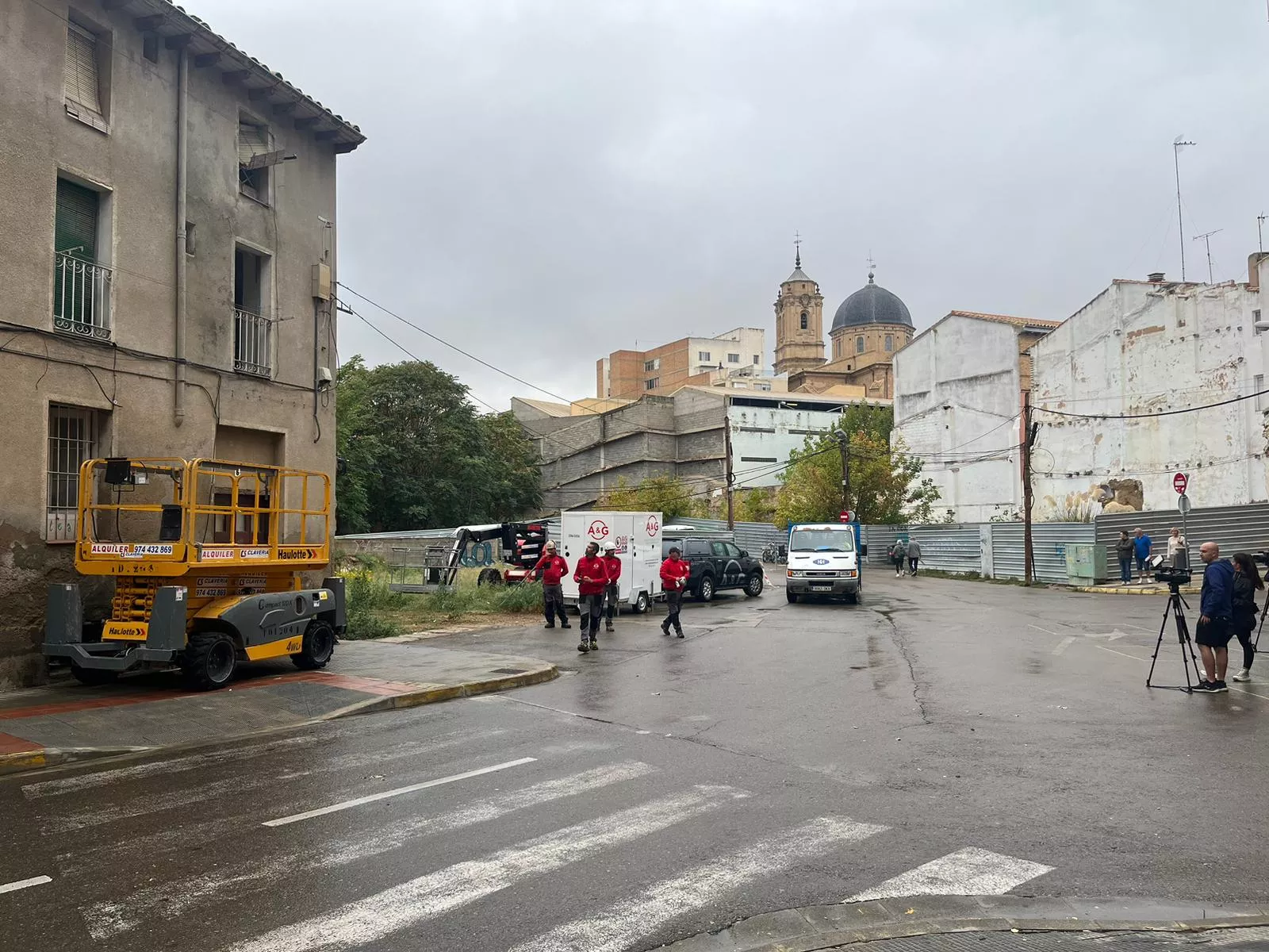 Preparativos para desamiantar el edificio de San Félix y San Voto
