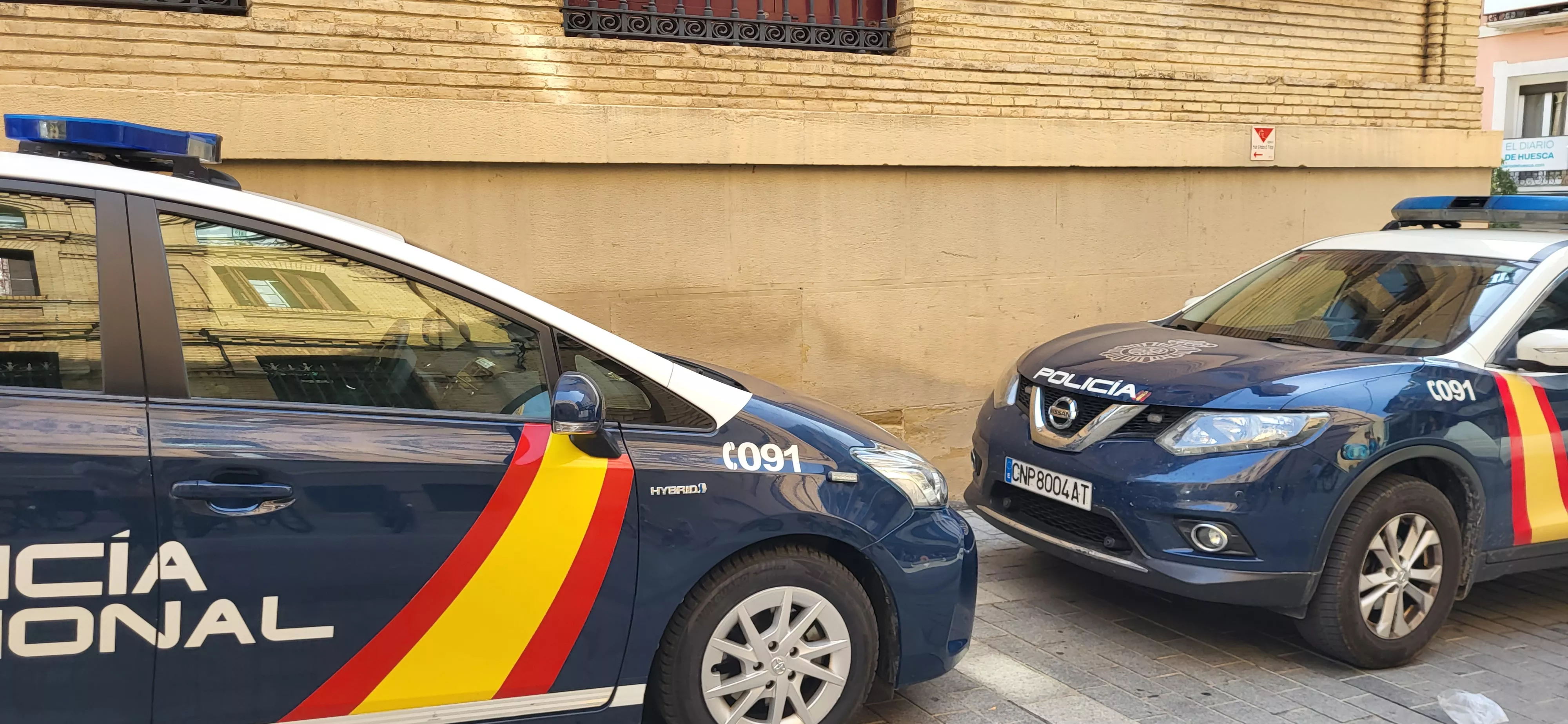Coches de la Policía Nacional.