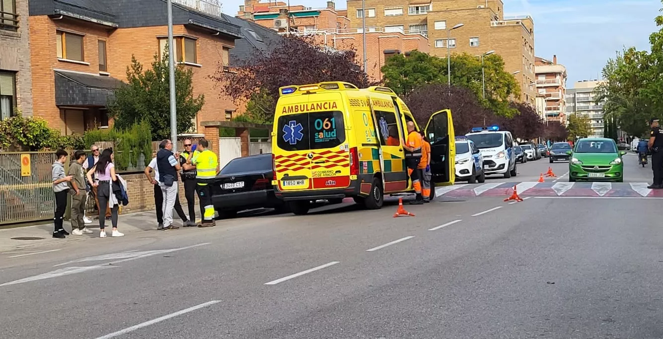 Lugar del atropello en la calle Teruel de Huesca