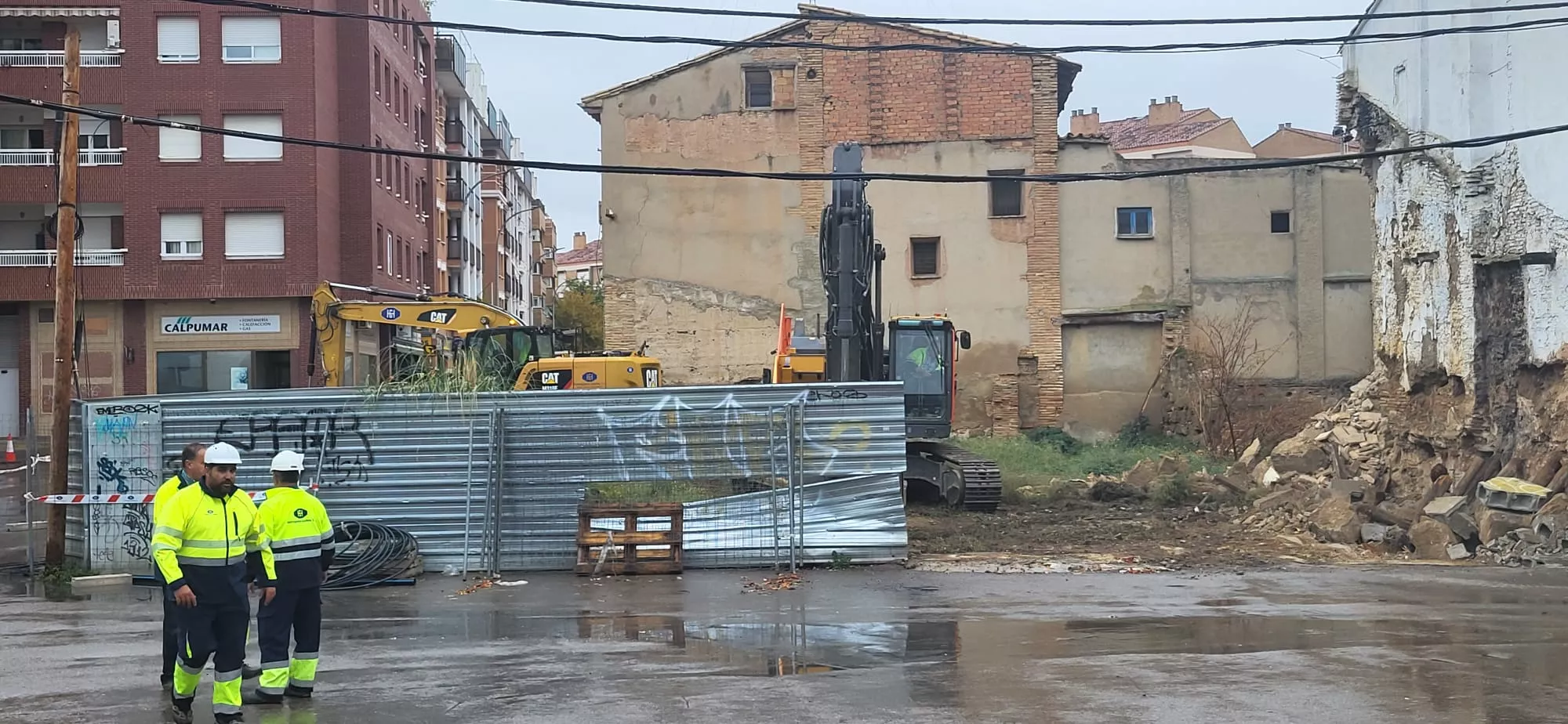 Demolición en la Plaza de San Félix y San Voto