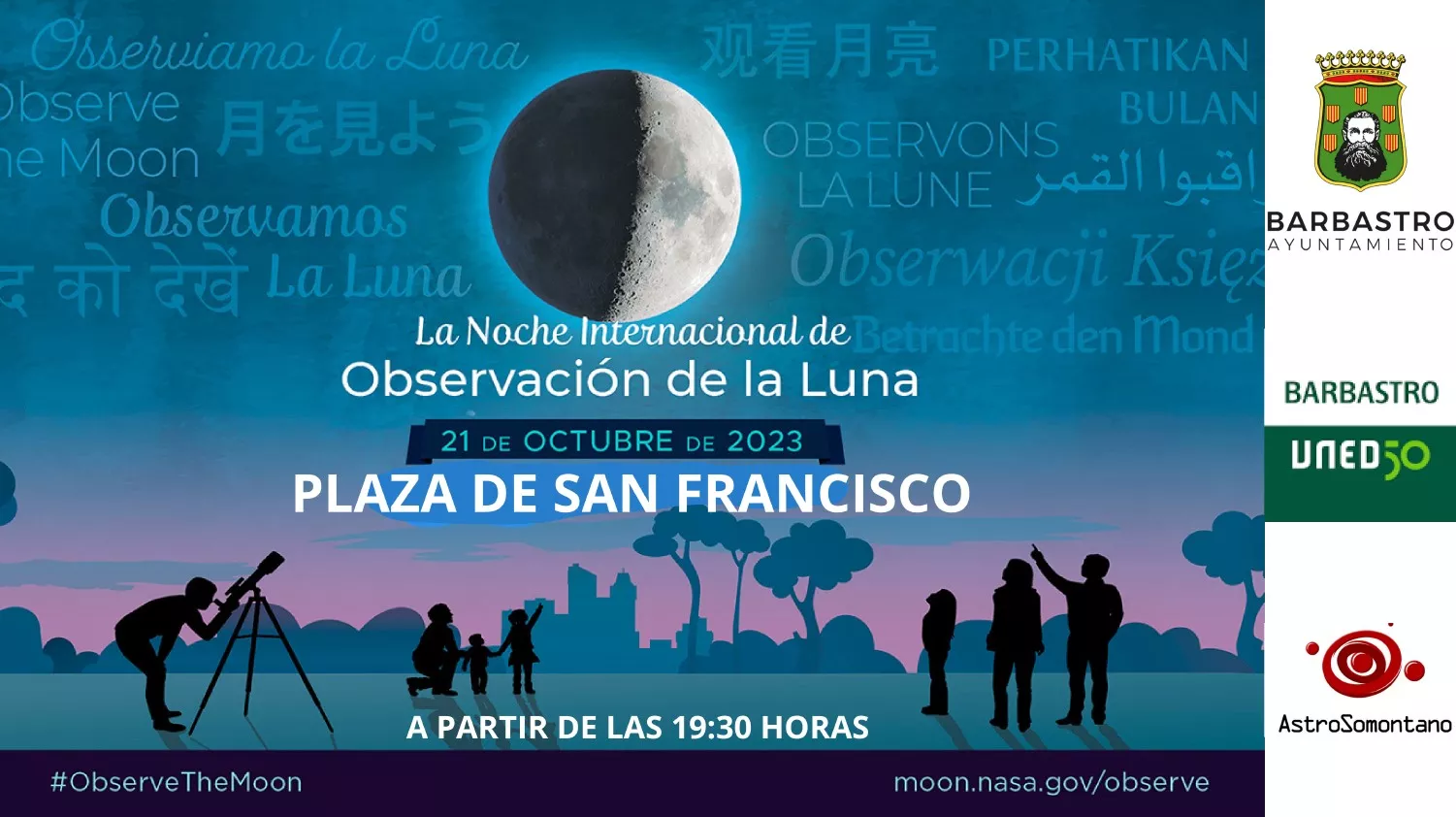 Cartel de la Observación de la Luna