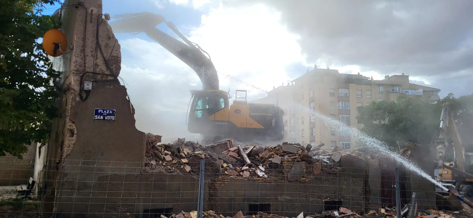 Final de la demolición en San Voto