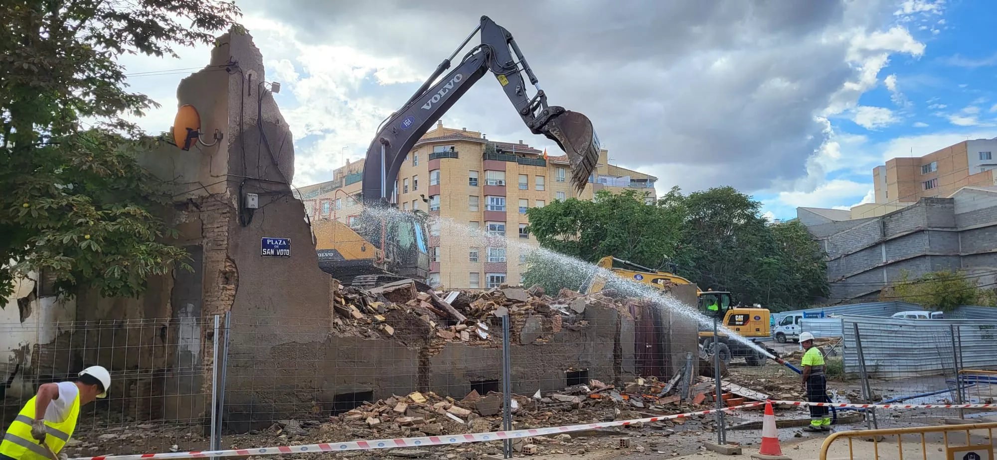 Final de la demolición en San Voto