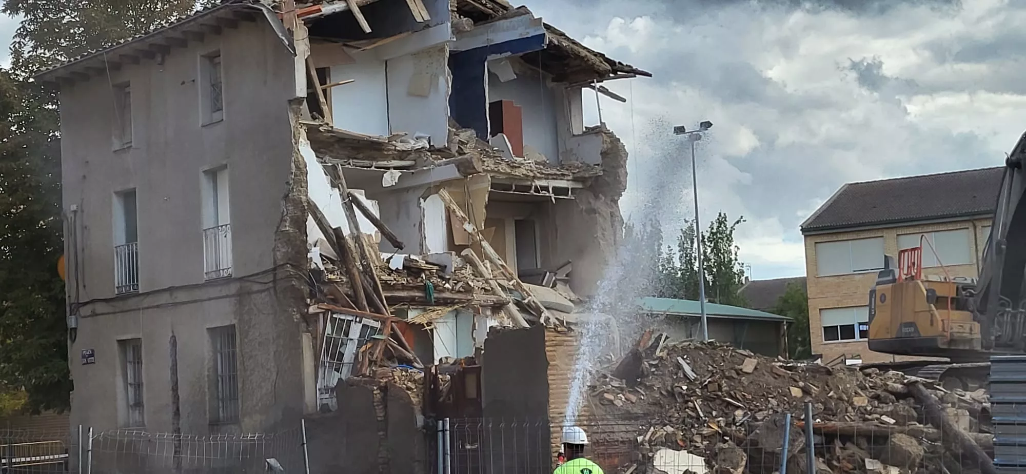 Final de la demolición en San Voto