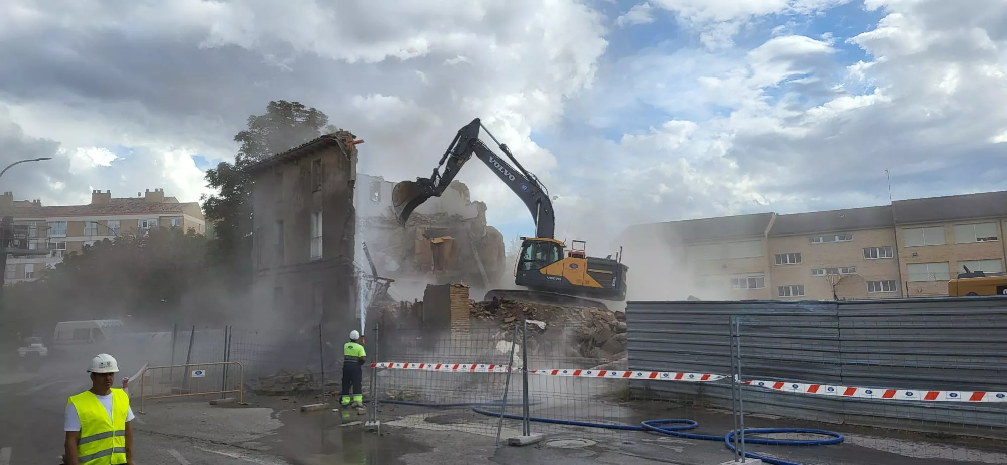 Final de la demolición en San Voto
