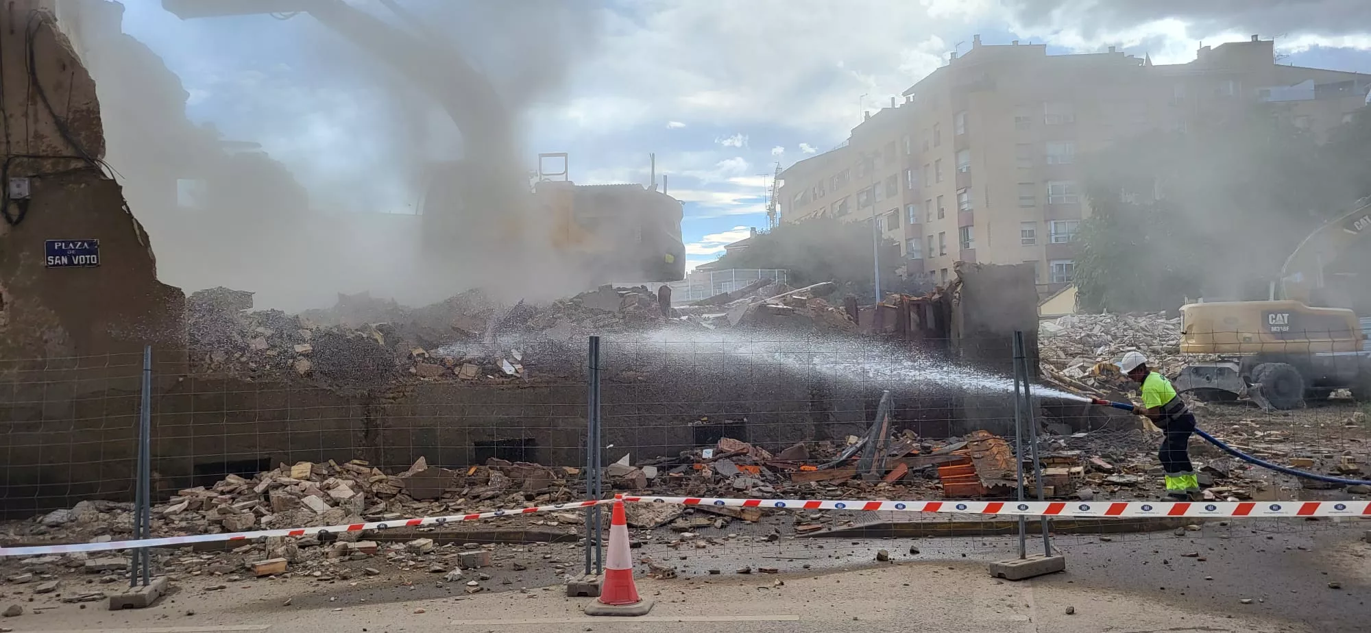 Final de la demolición en San Voto