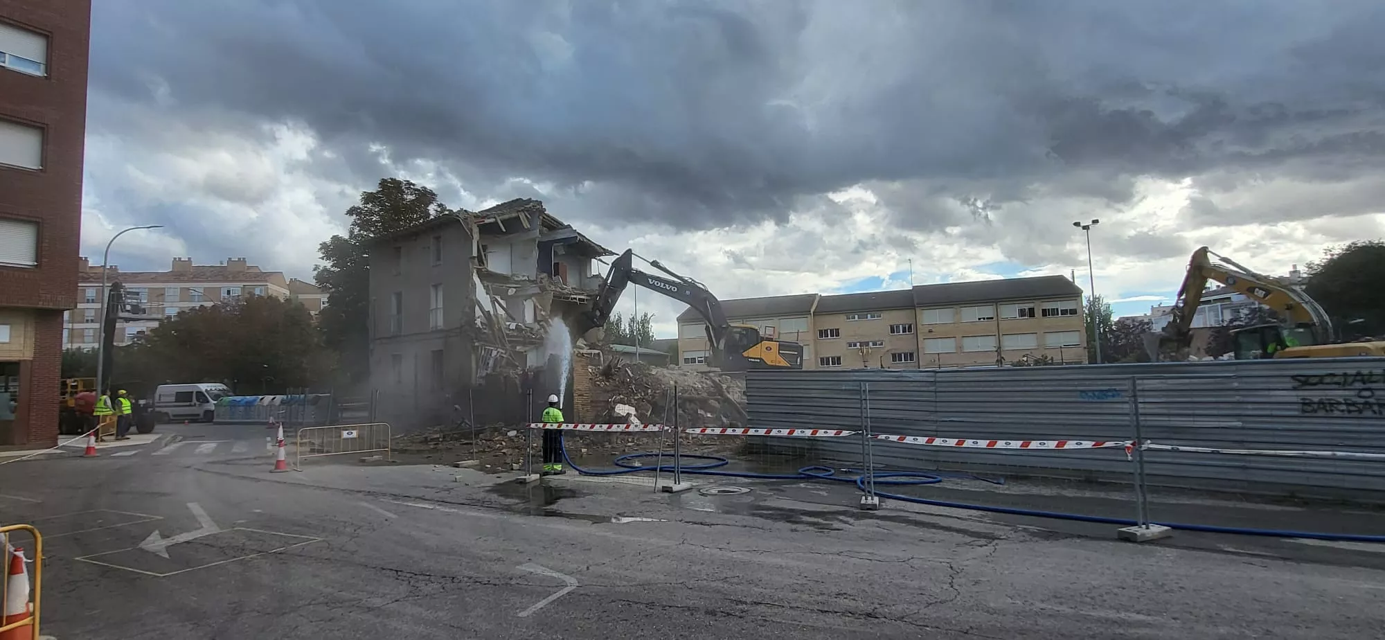 Final de la demolición en San Voto