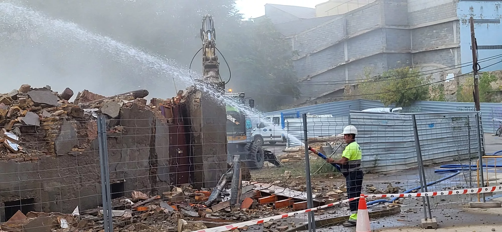 Final de la demolición en San Voto