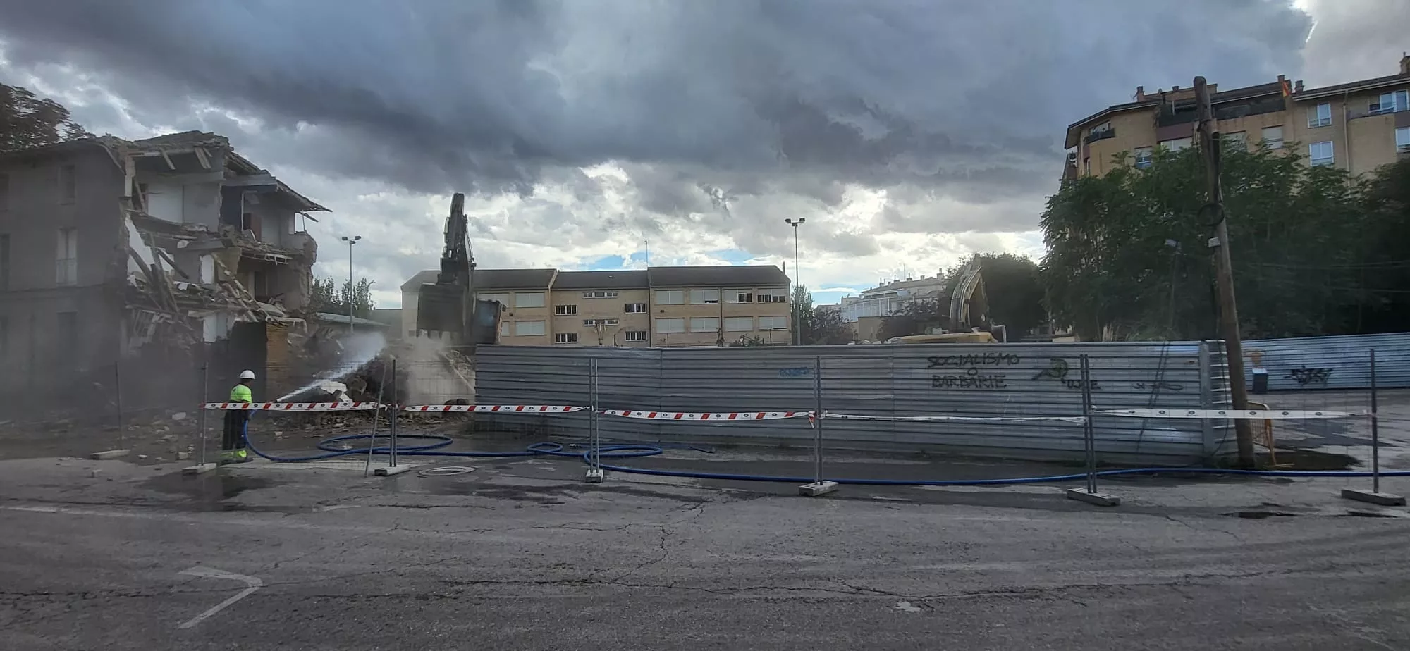 Final de la demolición en San Voto