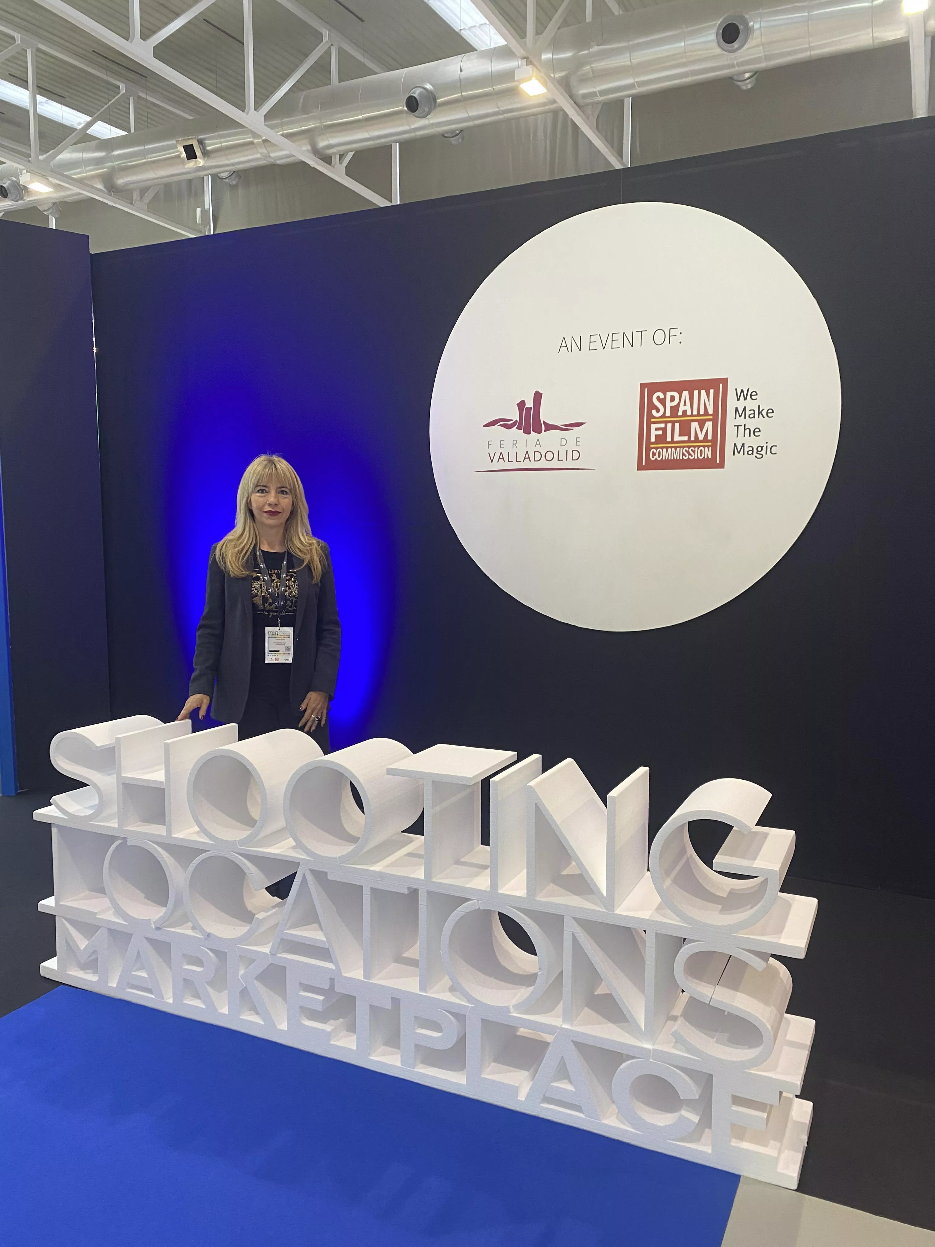 Natalia Arazo en el certamen sobre destinos de rodaje en el que participa la Monegros Film Commission.