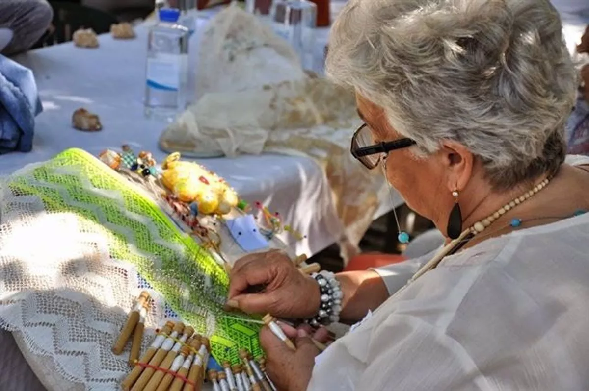 El encaje de bolillos volverá a ser protagonista en Fraga. 