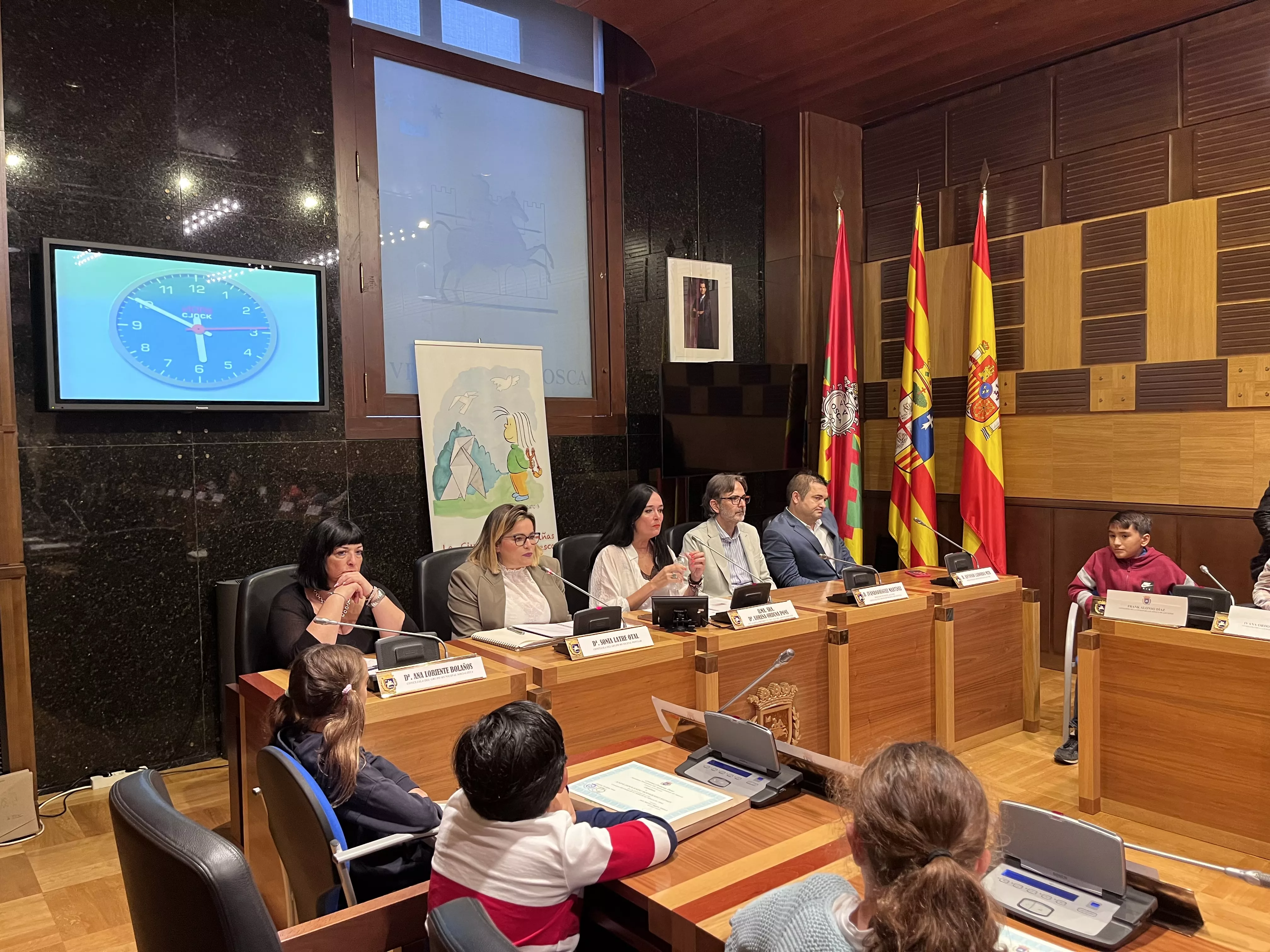 Constitución de la Ciudad de las Niñas y los Niños de Huesca. Foto: Mercedes Manterola