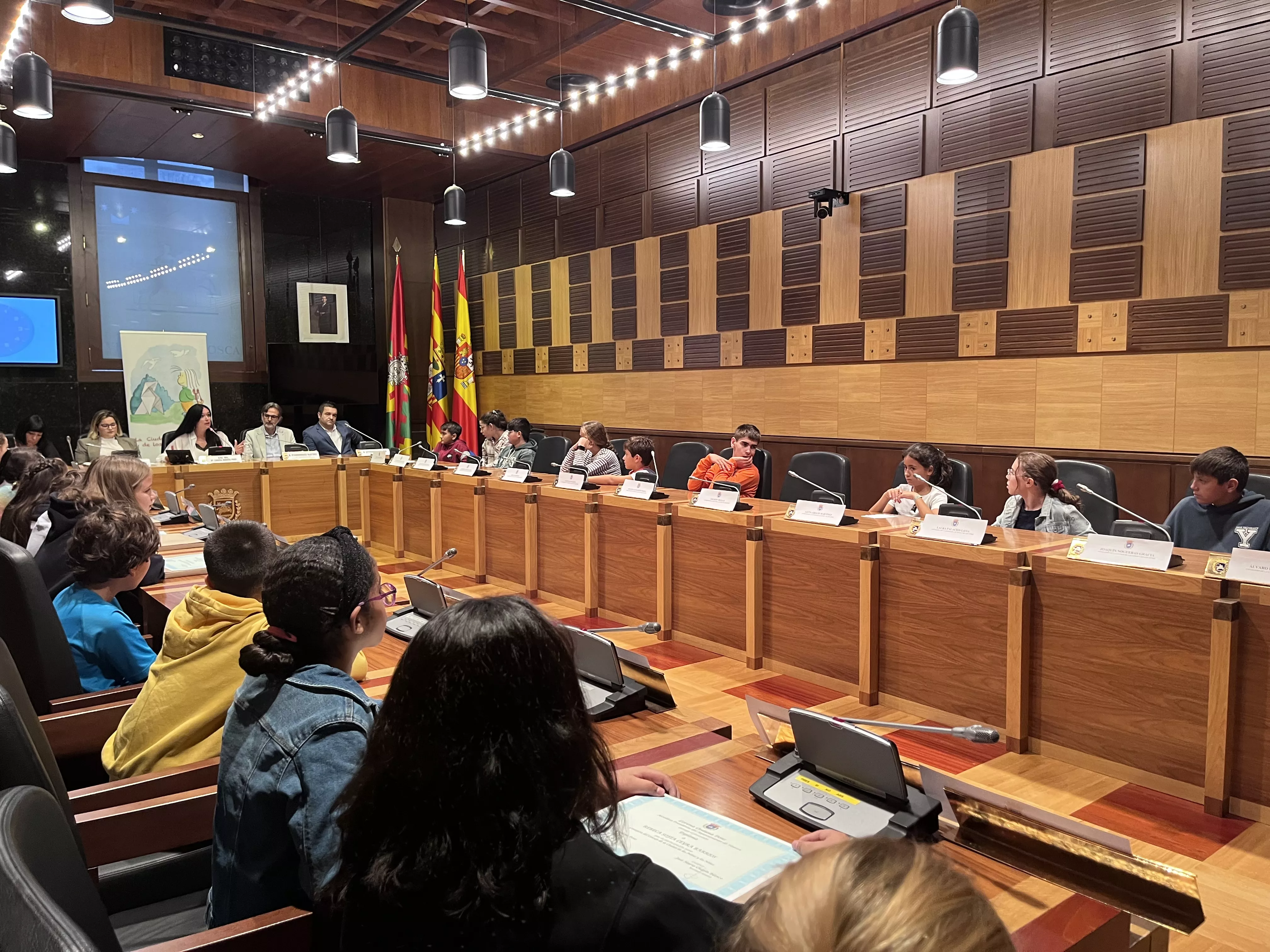 Constitución de la Ciudad de las Niñas y los Niños de Huesca. Foto: Mercedes Manterola