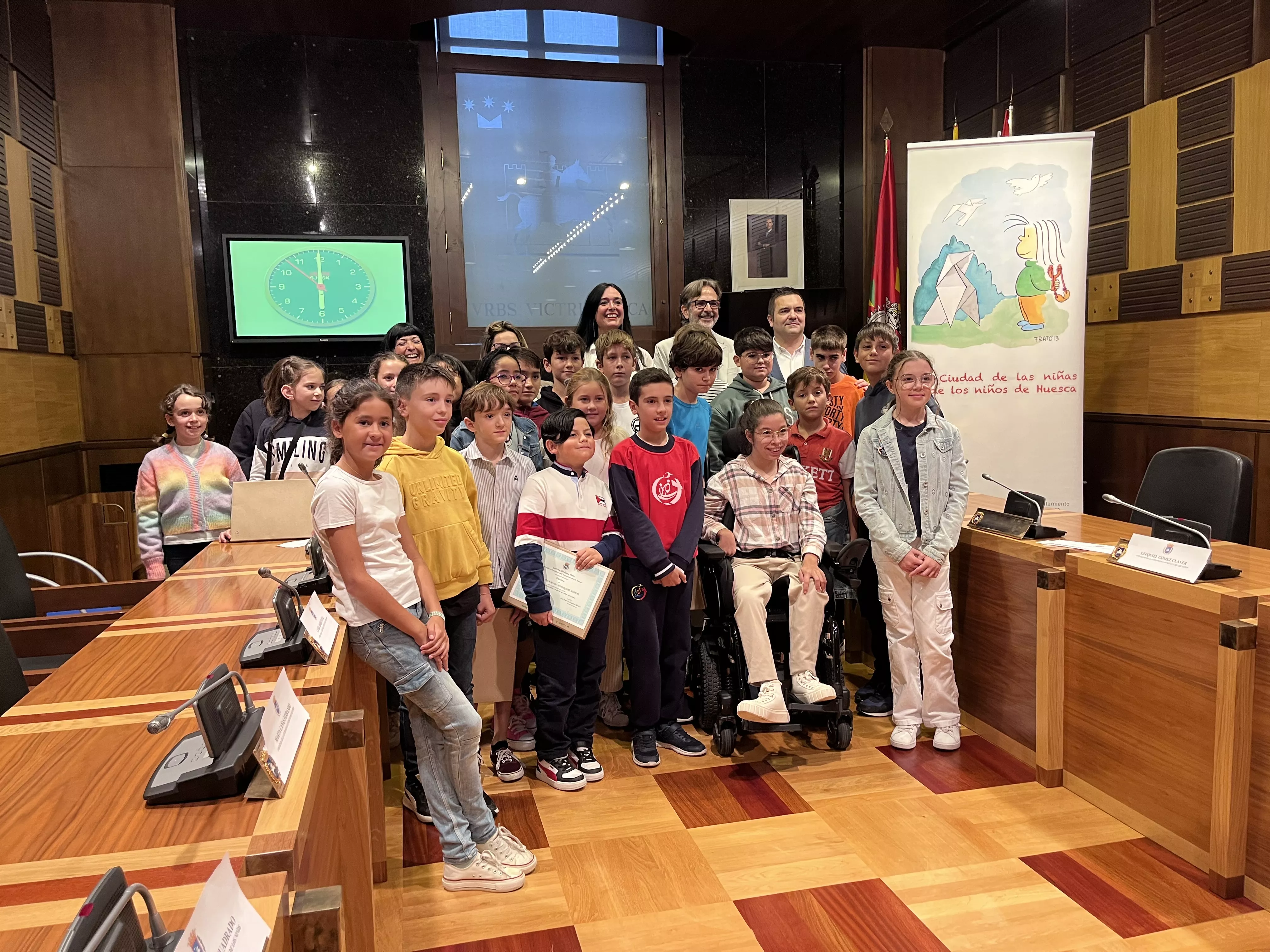 Constitución de la Ciudad de las Niñas y los Niños de Huesca. Foto: Mercedes Manterola