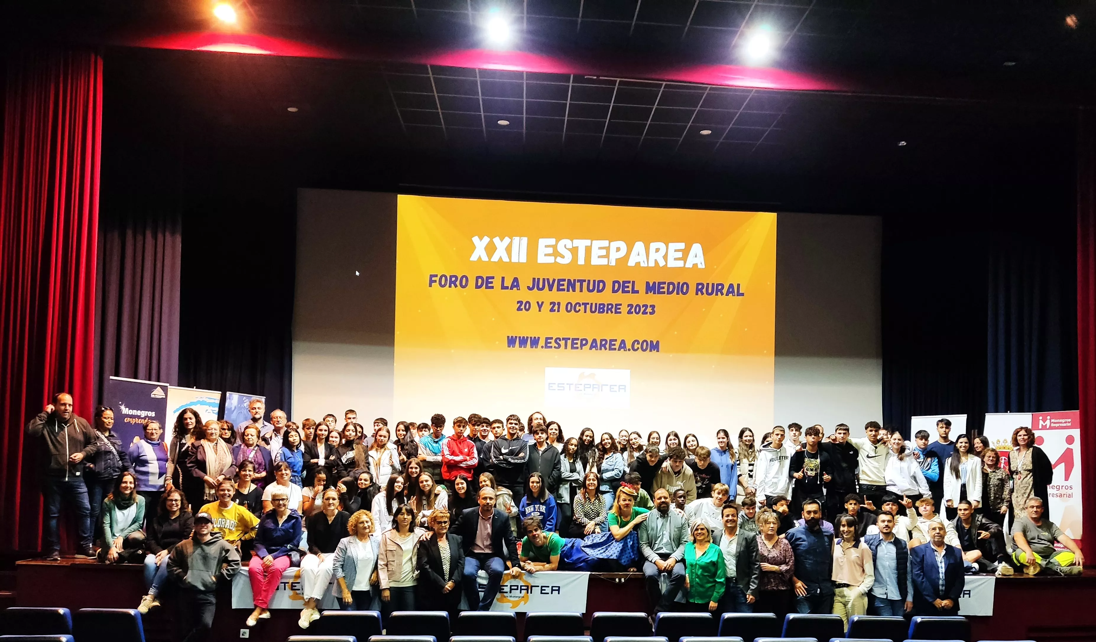 Participantes en el arranque de los actos de Estepárea 2023.