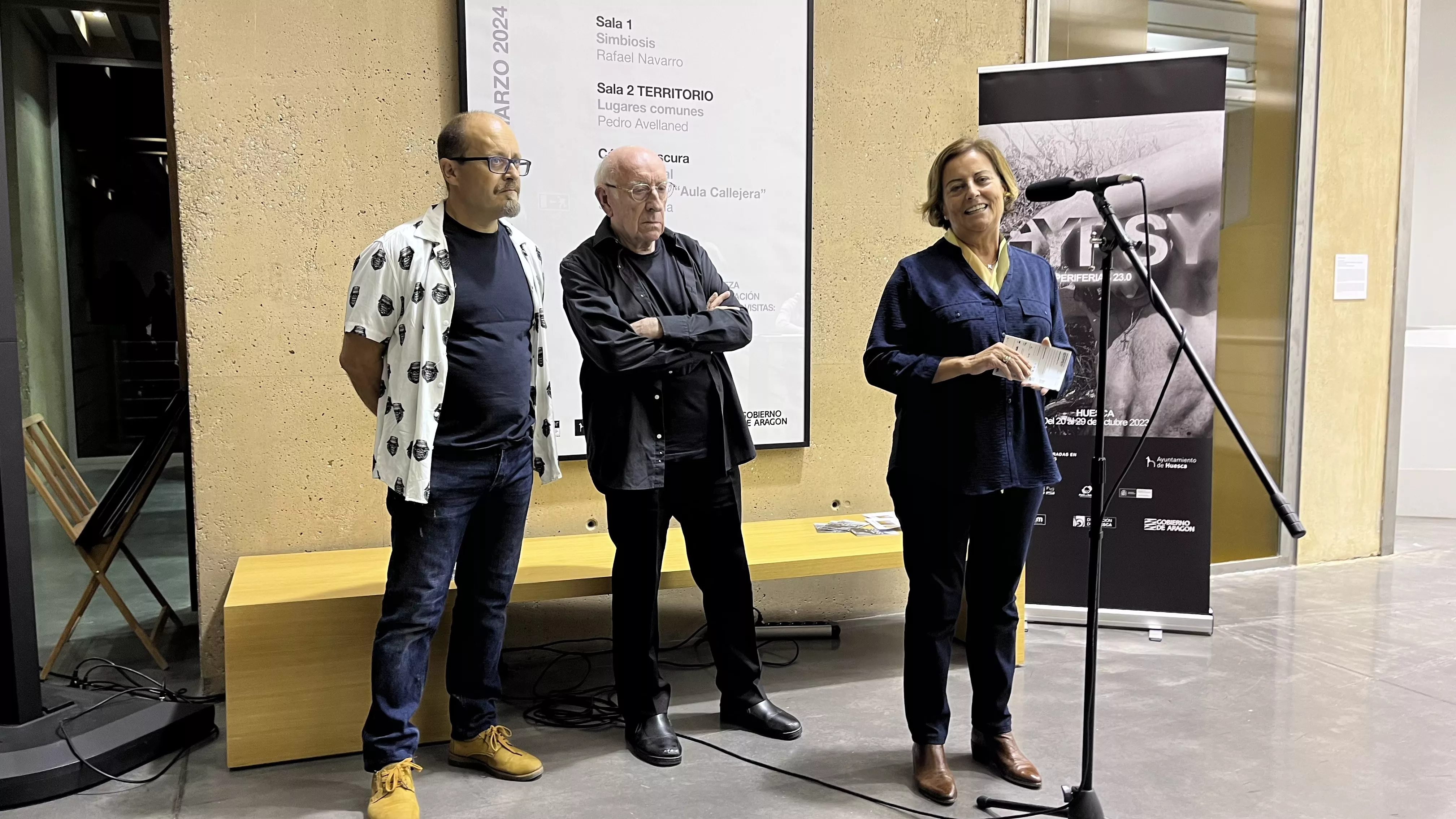 Ramón Día, Pedro Avellaned y Teresa Moreno. Foto Mercedes Manterola