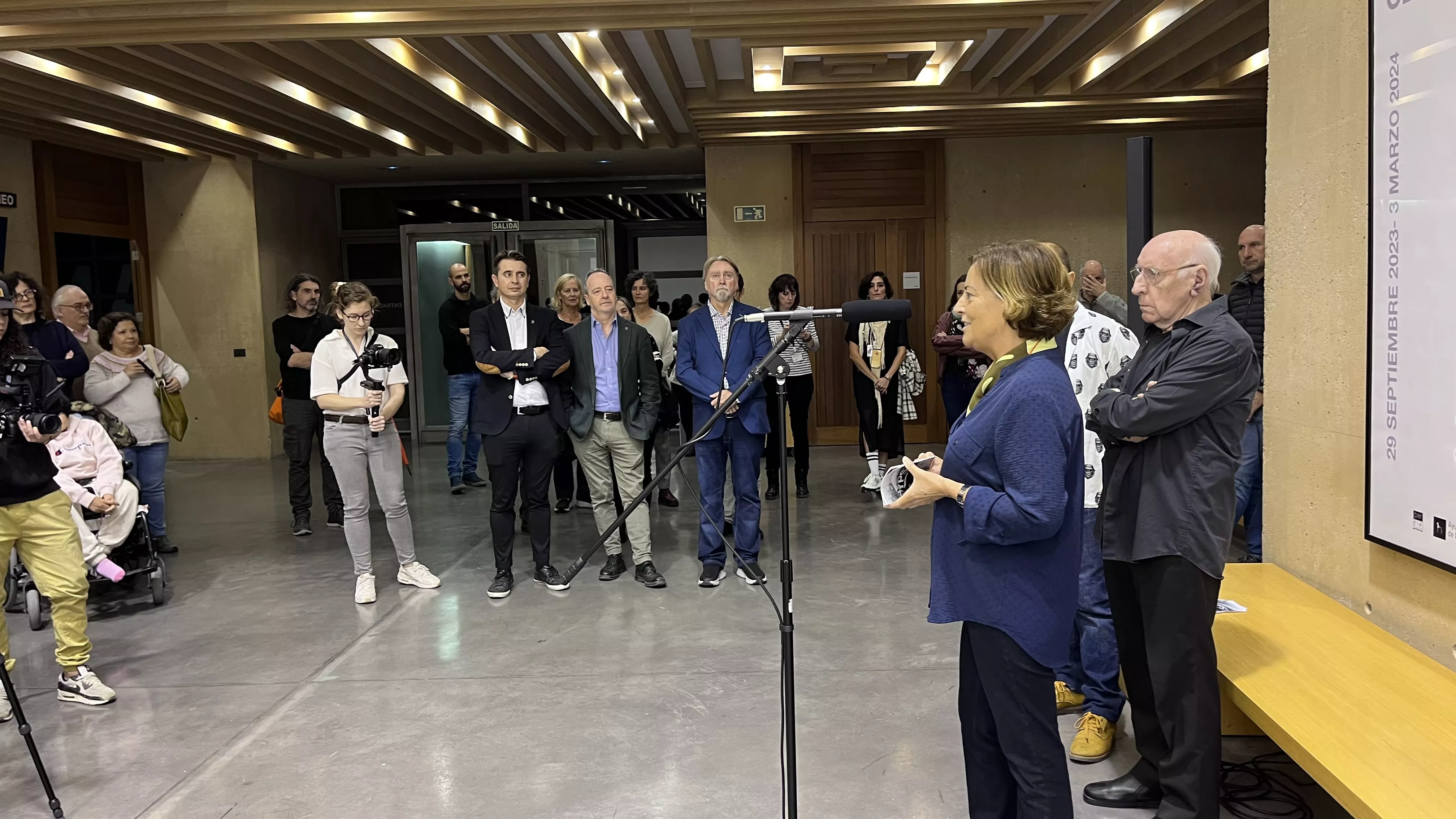 Inauguración de la exposición de Pedro Avellaned y el audiovisual de Ramón Día.