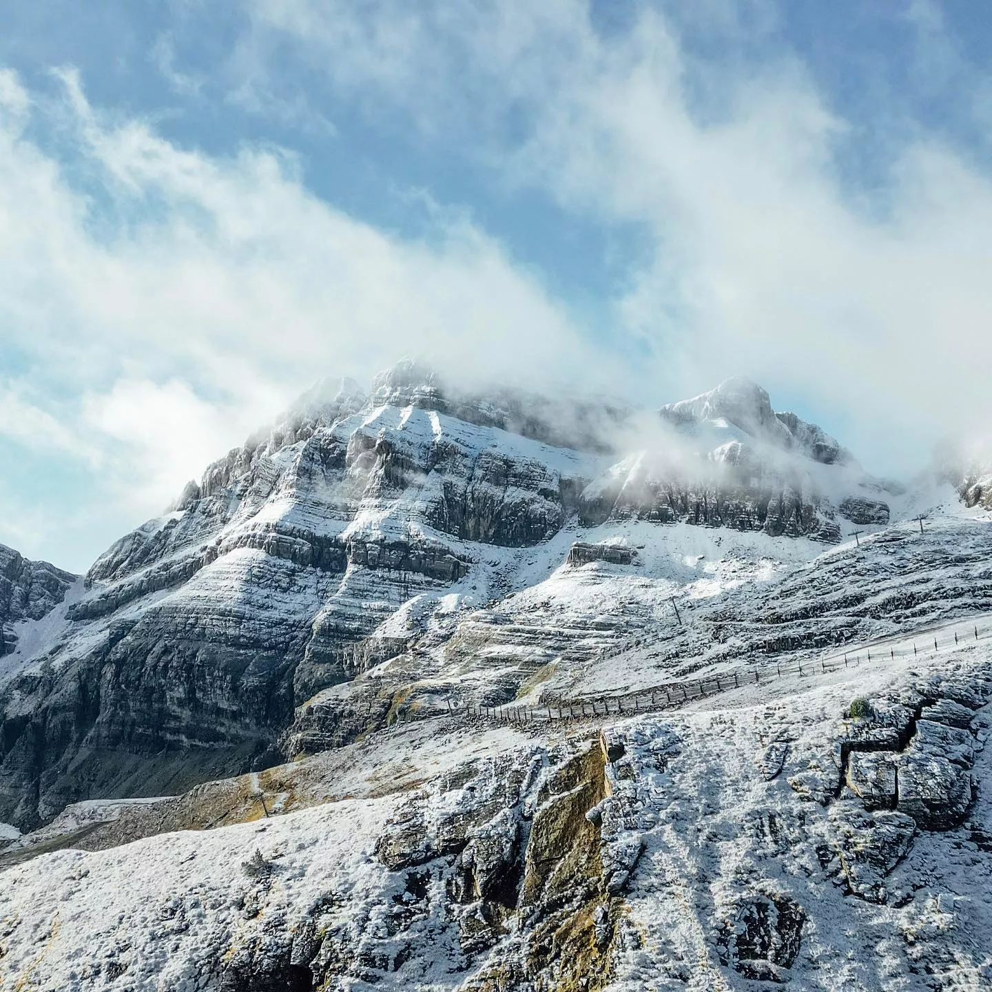 Imagen de nieve en Candanchú.