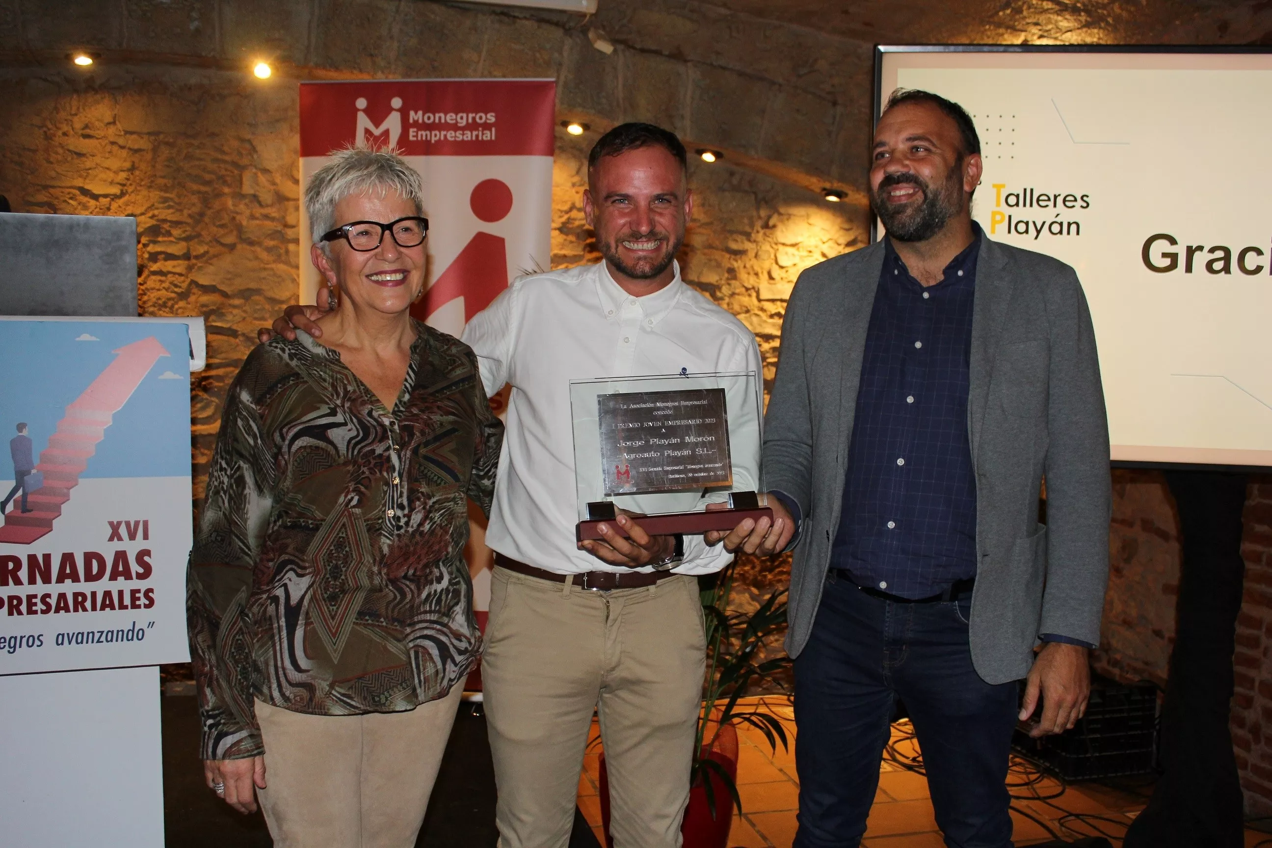 María Jesús Laguna, Jorge Playán y Pedro Loscertales