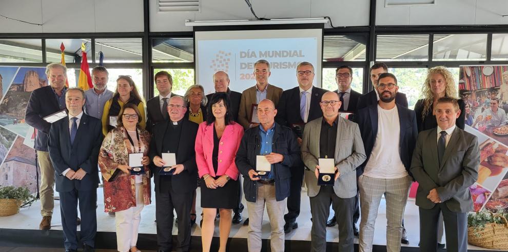 Premiados con las medallas turísticas que entrega el Gobierno de Aragón