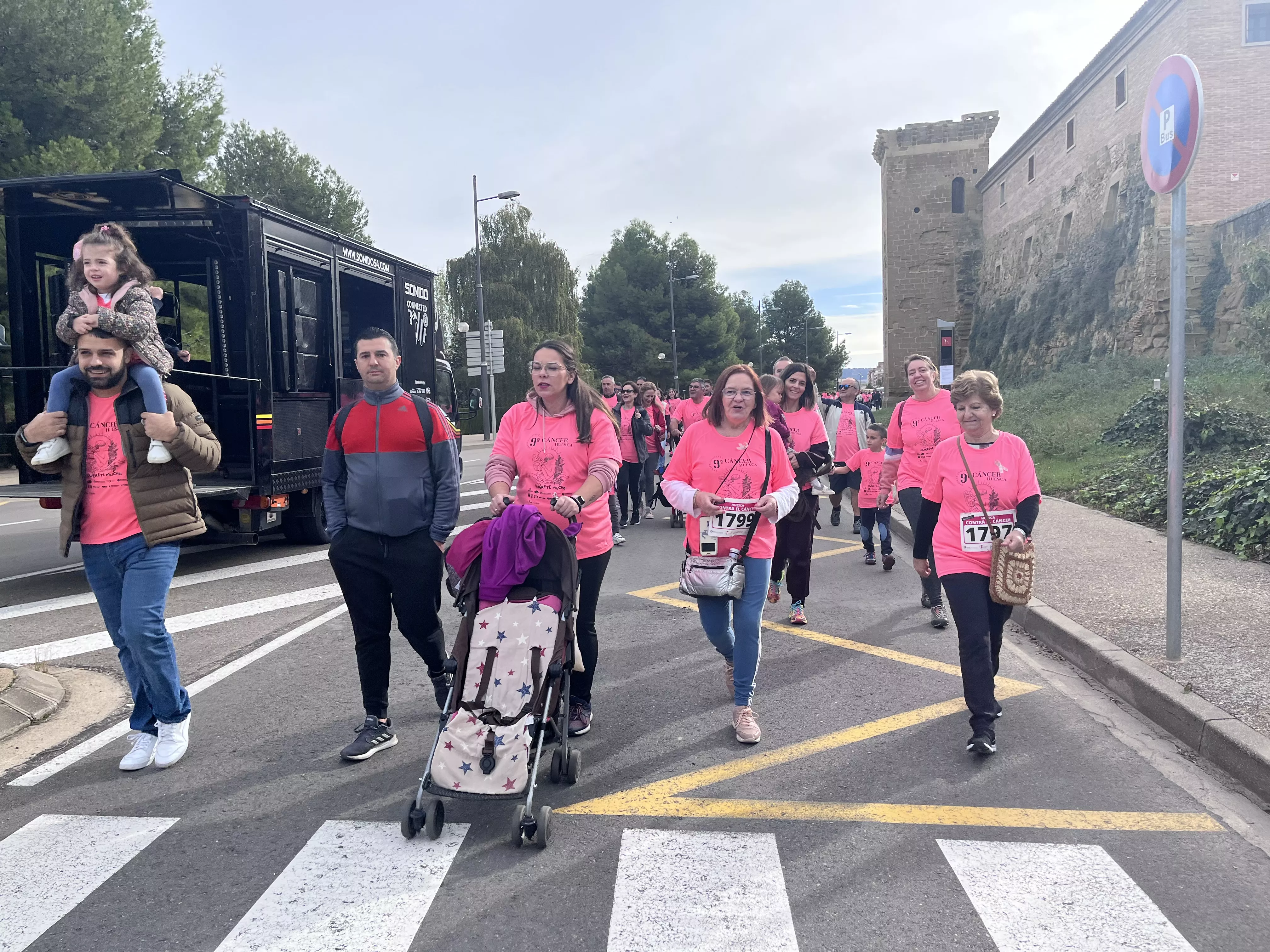 Imagen de la pasada edición de la Carrera Huesca contra el Cáncer.