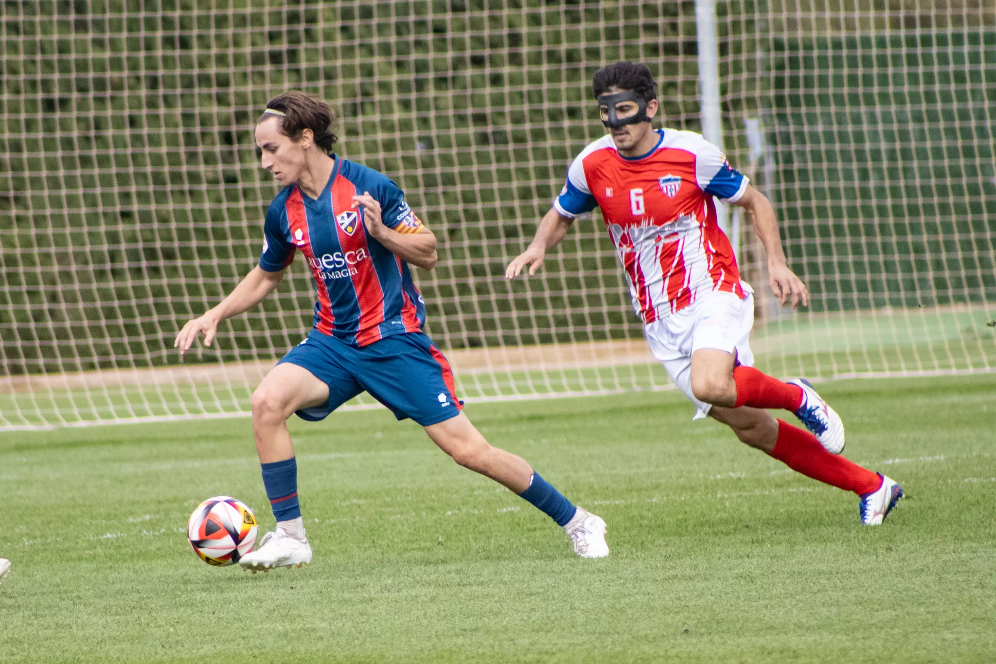 Un momento del Huesca B 0-0 At. Monzón. Foto: SDH