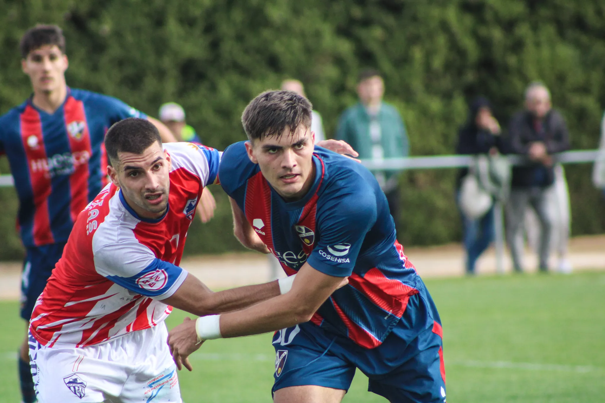 Un momento del Huesca B 0-0 At. Monzón. Foto: SDH