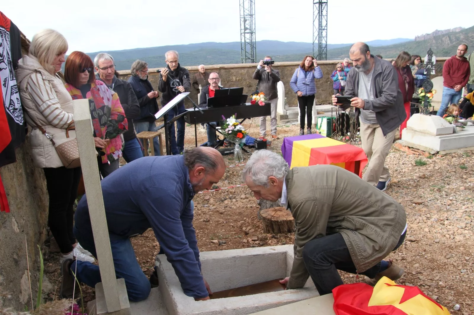 Regreso a Riglos de los resto de Sebastián Bretos Pérez. Foto Carlos Neofato