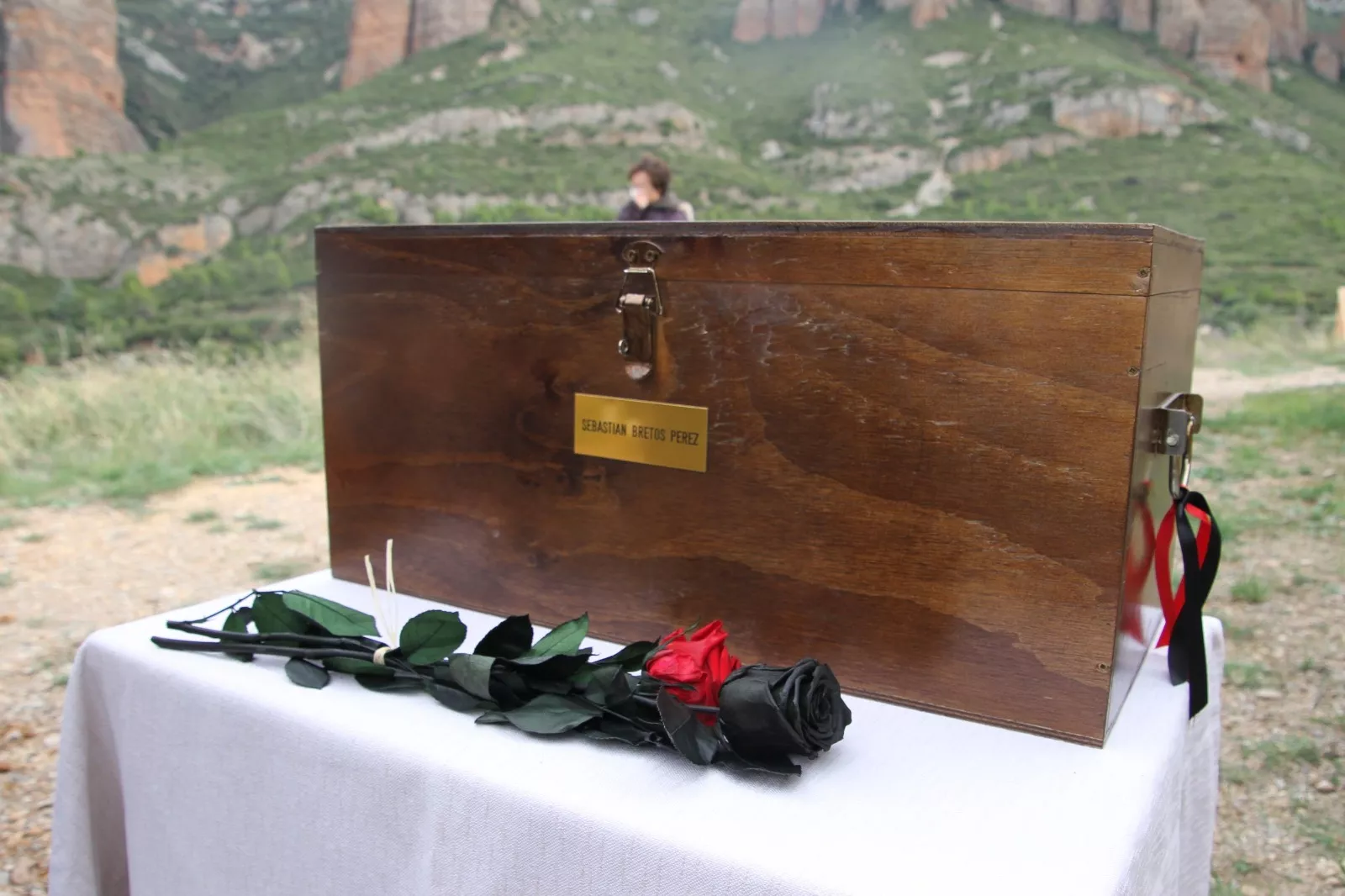 Regreso a Riglos de los resto de Sebastián Bretos Pérez. Foto Carlos Neofato