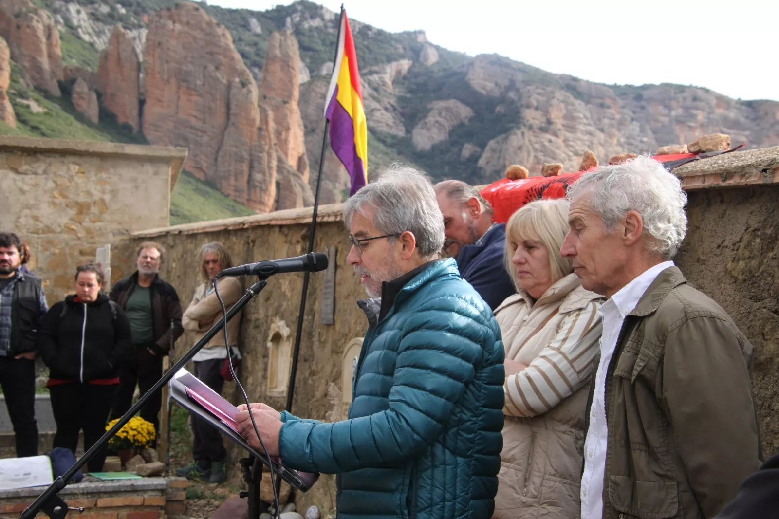 Regreso a Riglos de los resto de Sebastián Bretos Pérez. Foto Carlos Neofato