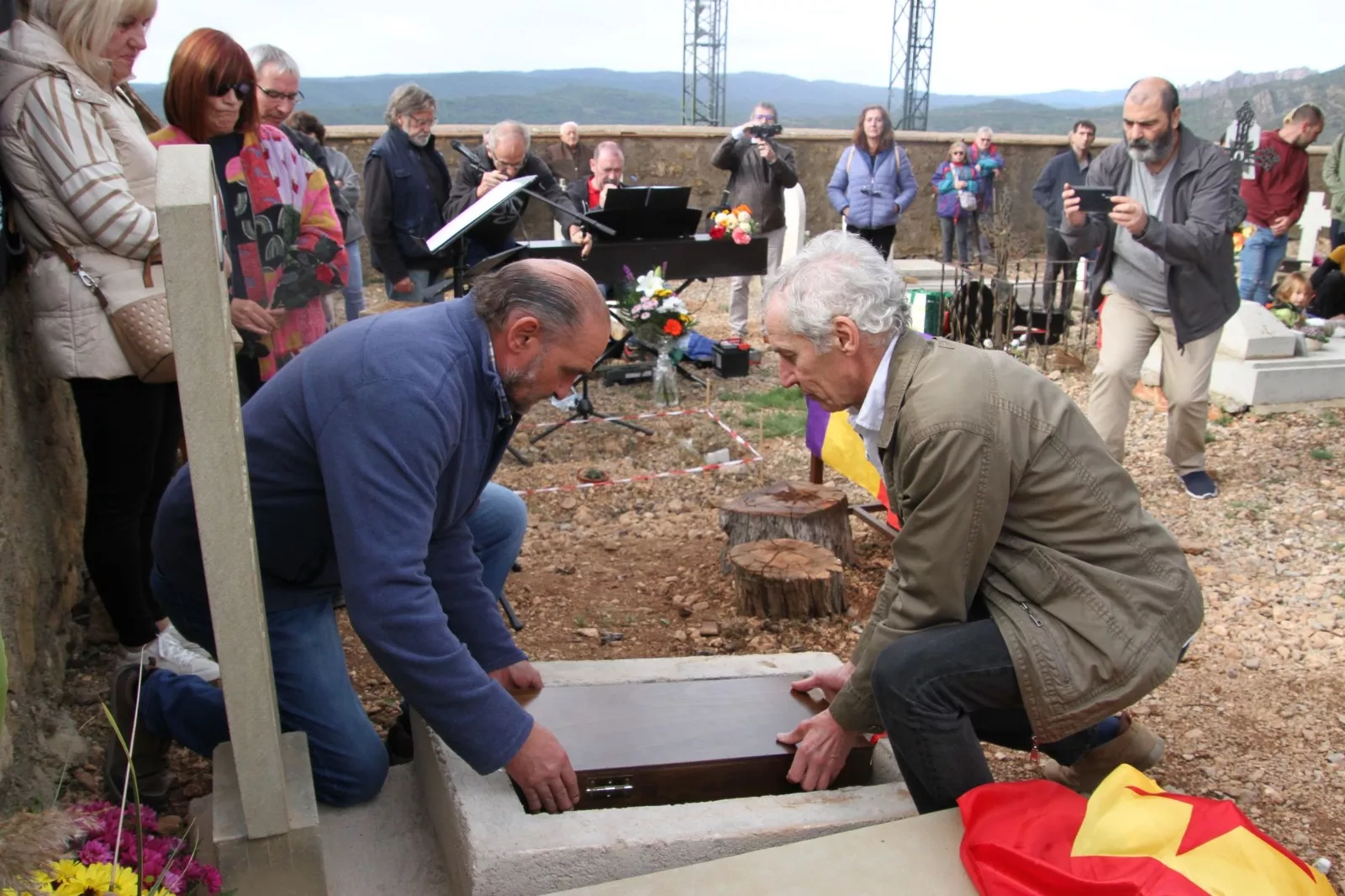 Regreso a Riglos de los resto de Sebastián Bretos Pérez. Foto Carlos Neofato