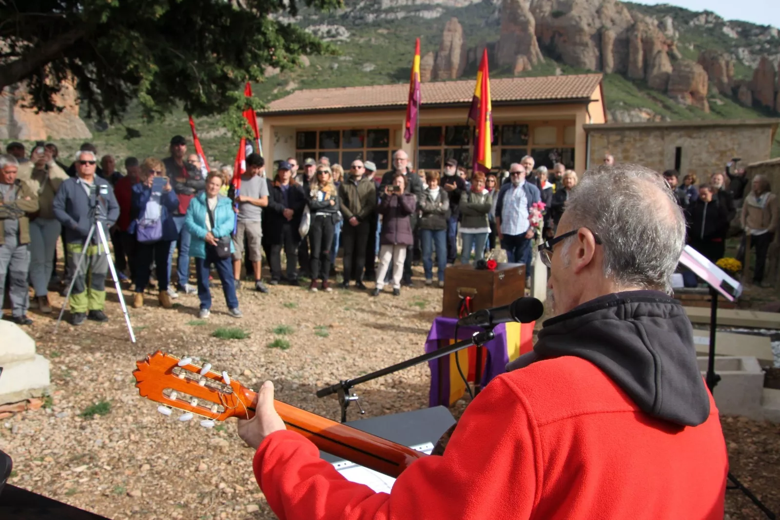 Regreso a Riglos de los resto de Sebastián Bretos Pérez. Foto Carlos Neofato