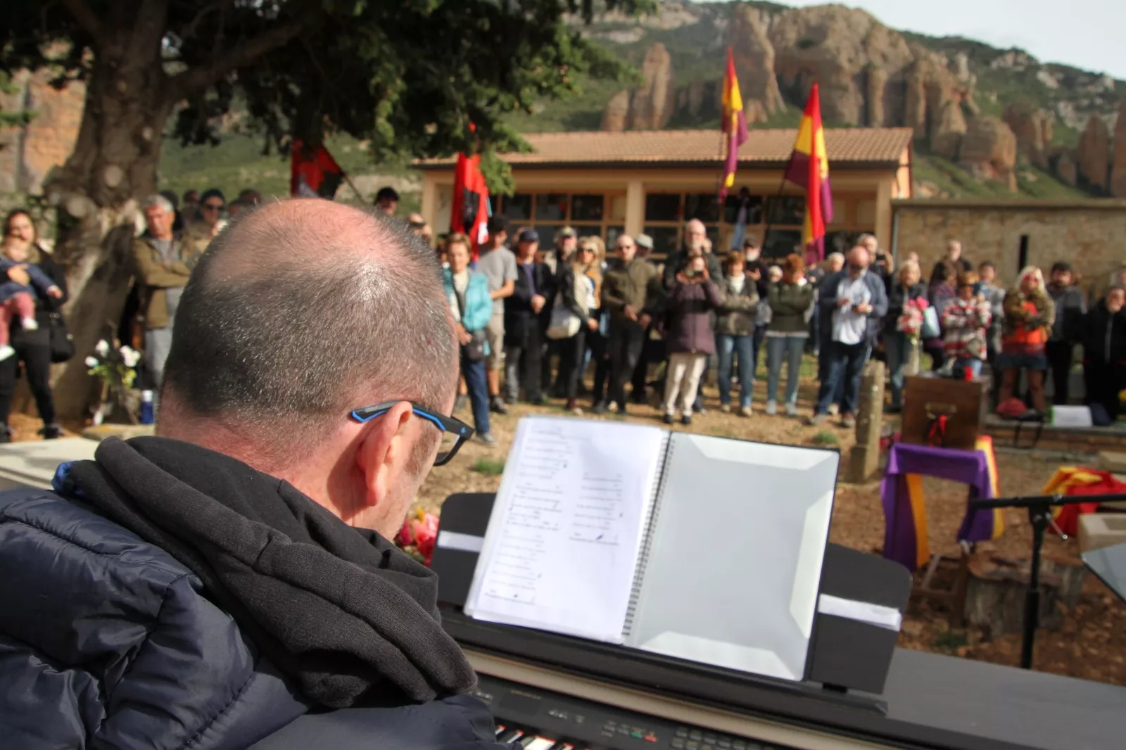 Regreso a Riglos de los resto de Sebastián Bretos Pérez. Foto Carlos Neofato