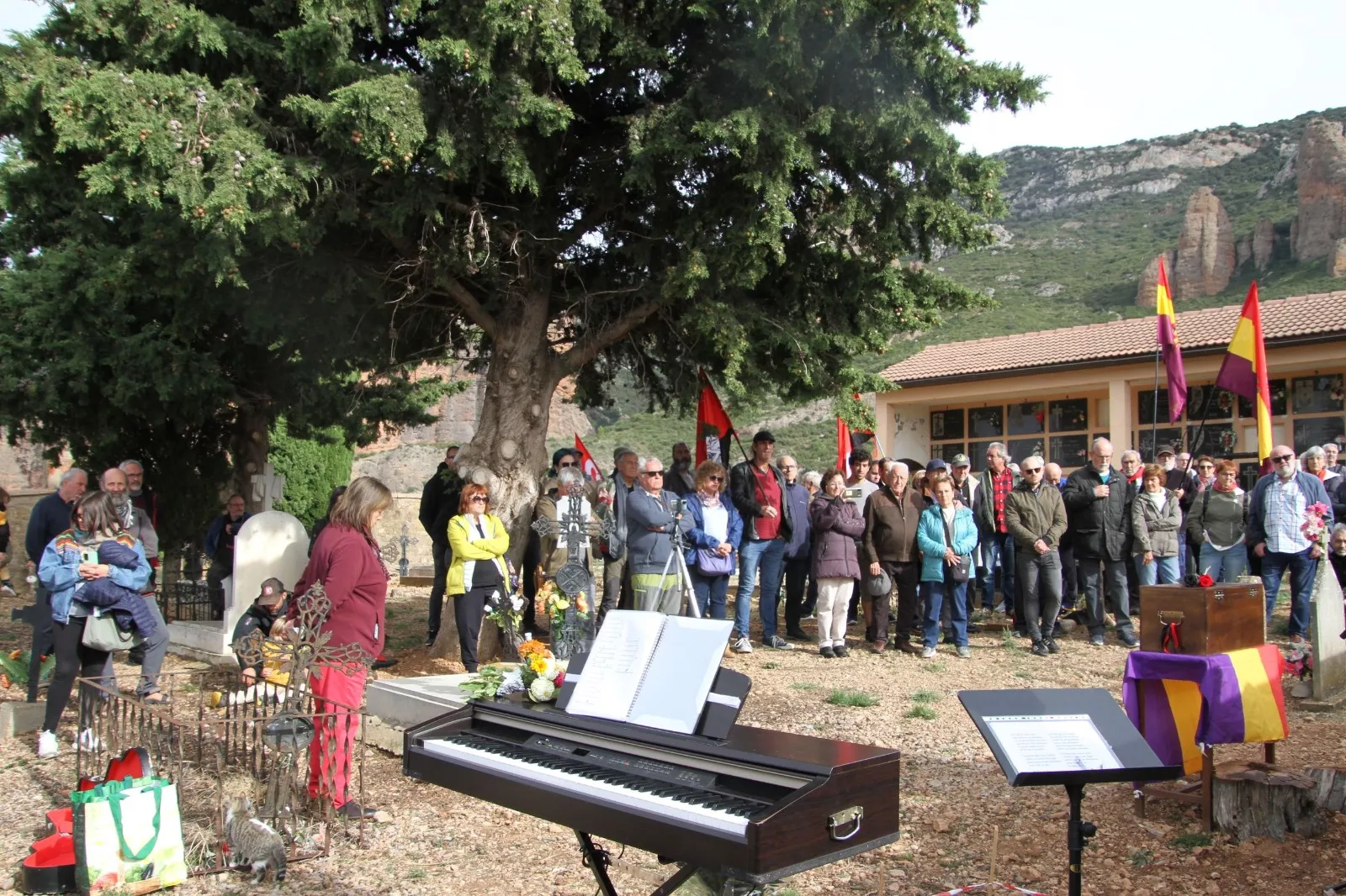Regreso a Riglos de los resto de Sebastián Bretos Pérez. Foto Carlos Neofato