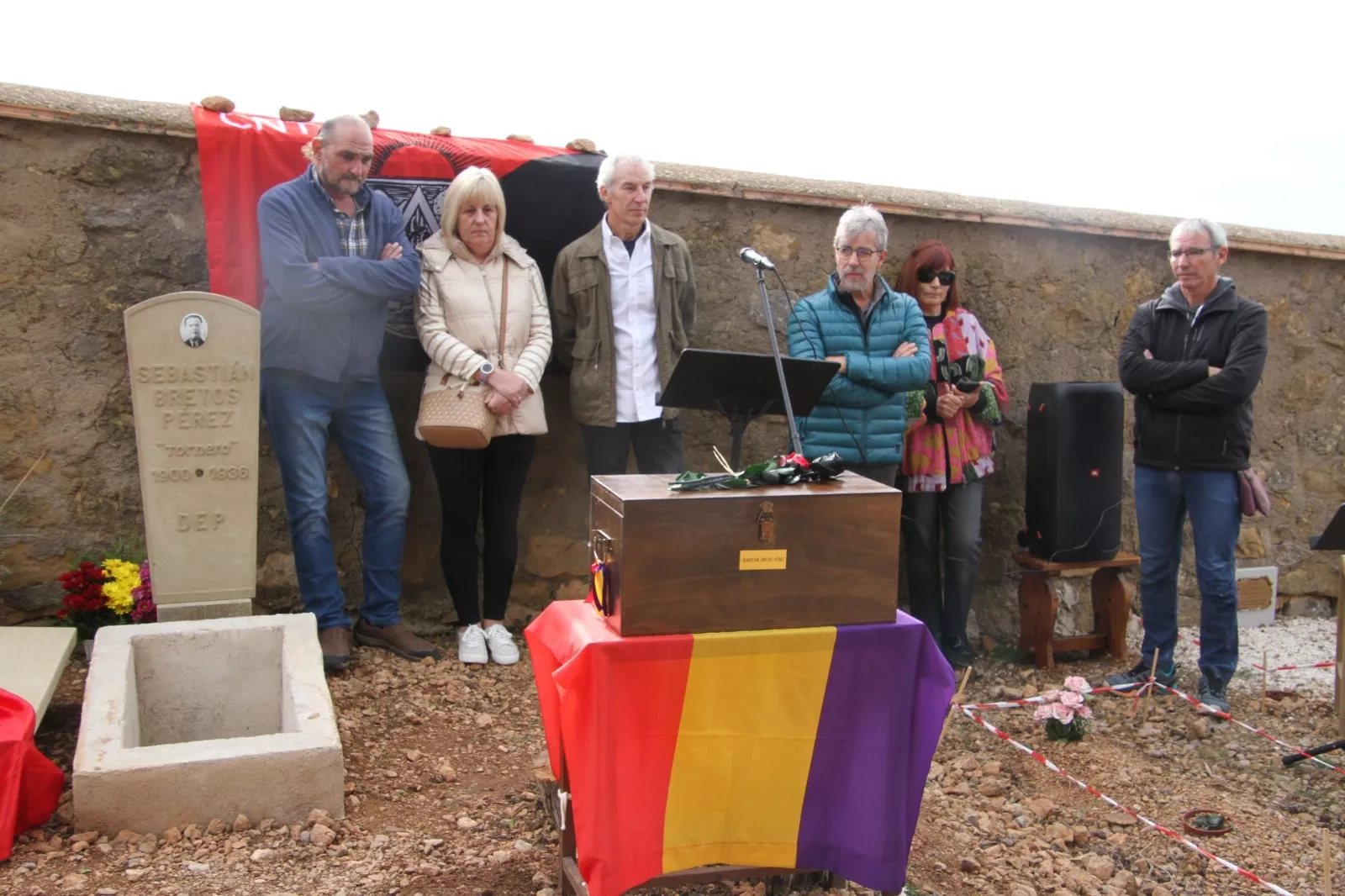 Regreso a Riglos de los resto de Sebastián Bretos Pérez. Foto Carlos Neofato
