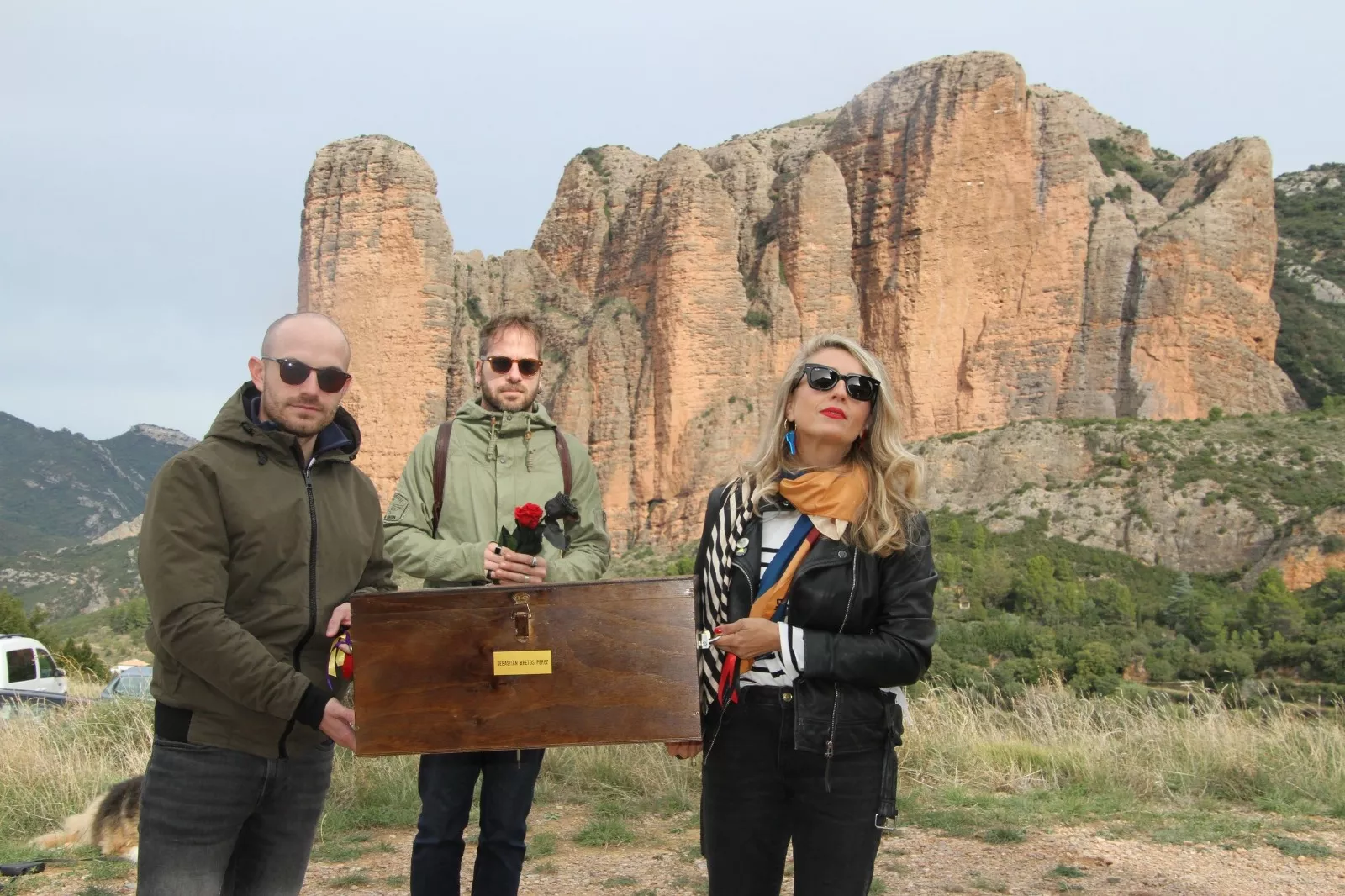 Regreso a Riglos de los resto de Sebastián Bretos Pérez. Foto Carlos Neofato