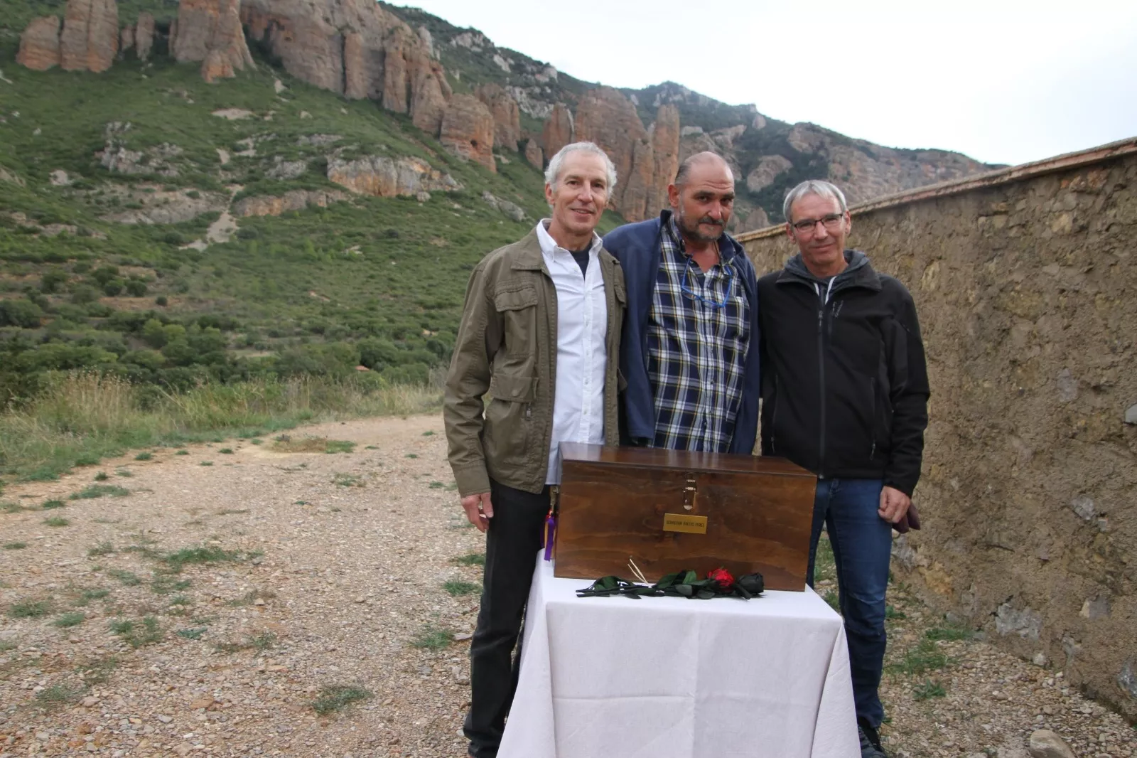 Regreso a Riglos de los resto de Sebastián Bretos Pérez. Foto Carlos Neofato