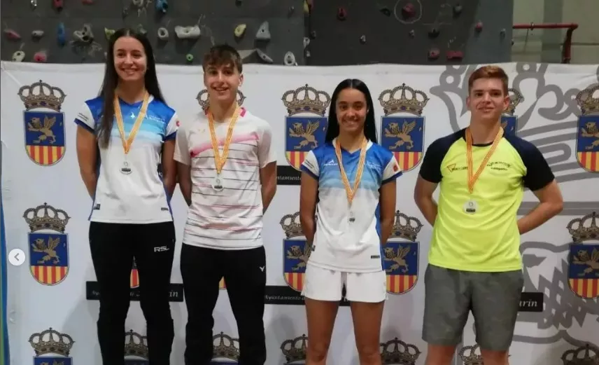 Raúl Bergua, campeón en dobles mixtos junto a Nerea Eraso en el TOP TTR Alfajarín.