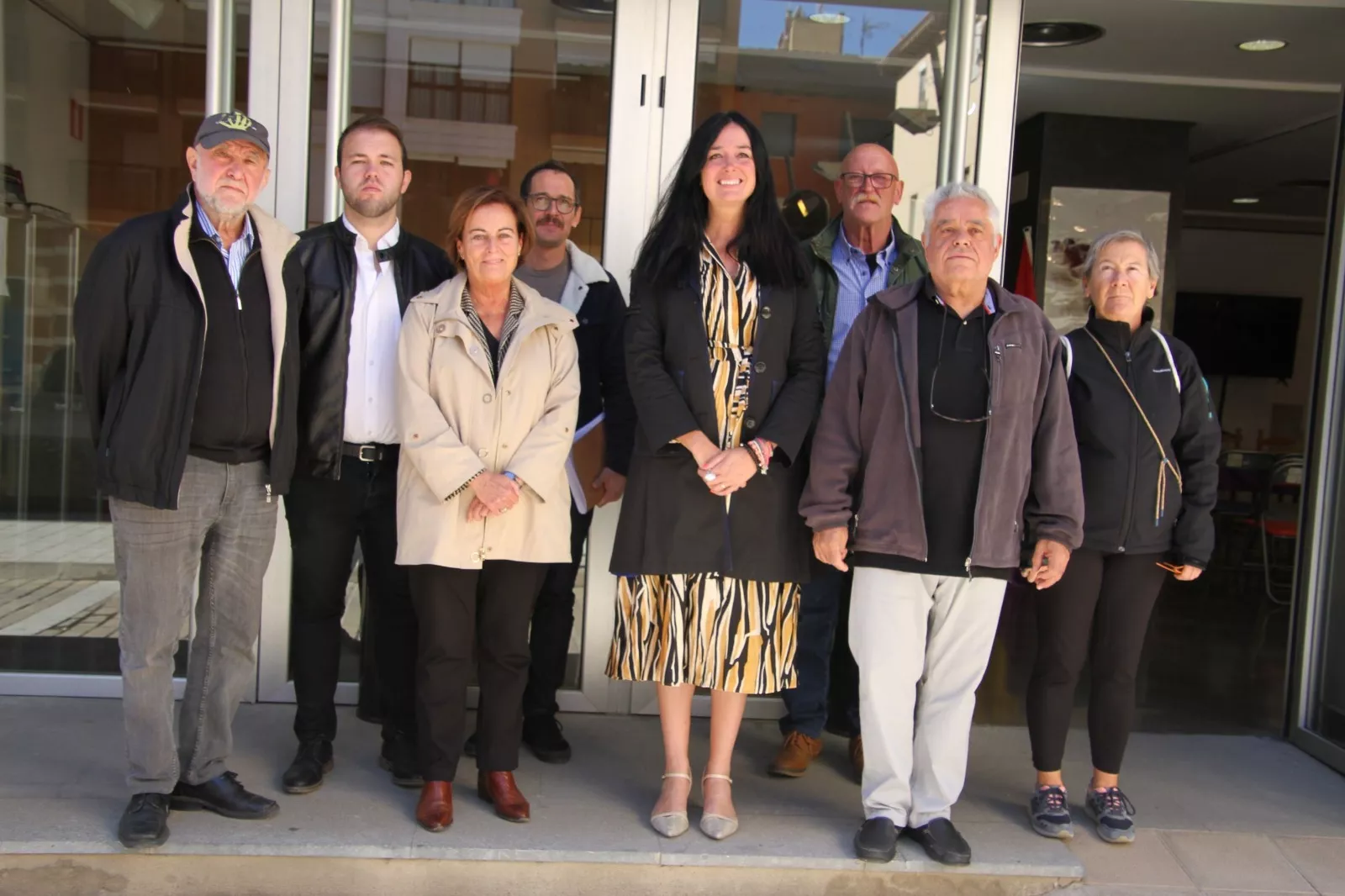 Visita de Orduna y Moreno al Círculo Republicano Manolín Abad de Huesca. Foto Carlos Neofato