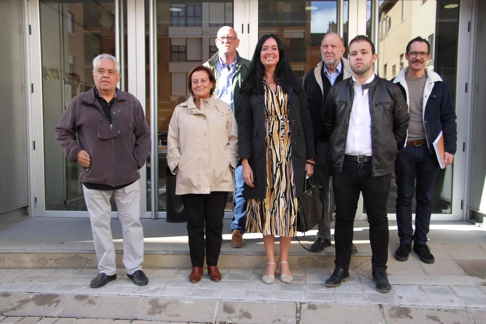 Visita de Orduna y Moreno al Círculo Republicano Manolín Abad de Huesca. Foto Carlos Neofato