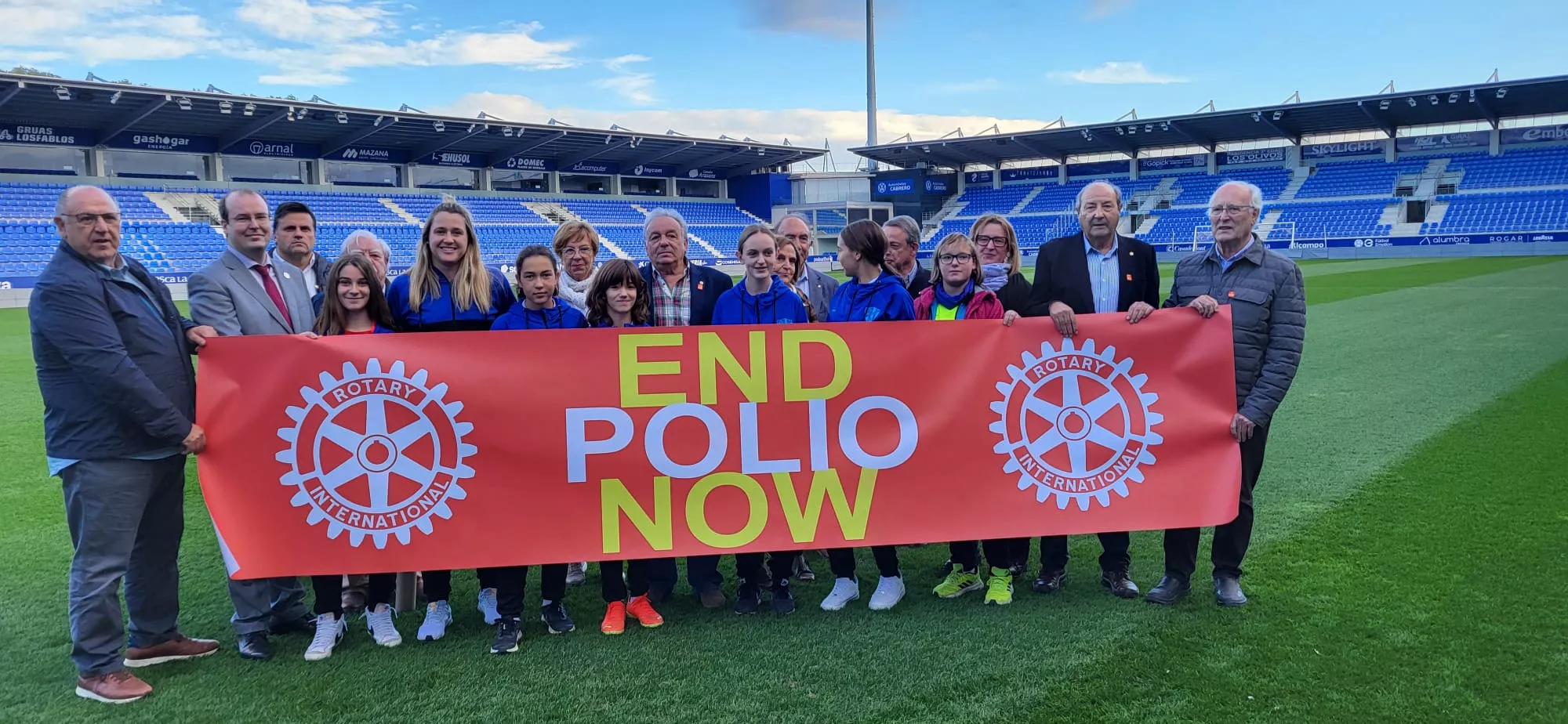 Rotary Club y el Huesca Femenino, contra la Polio