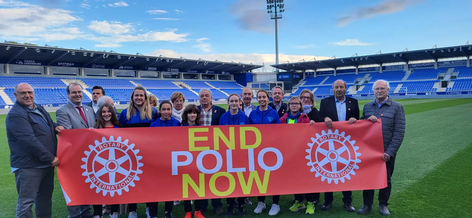 Rotary Club y el Huesca Femenino, contra la Polio