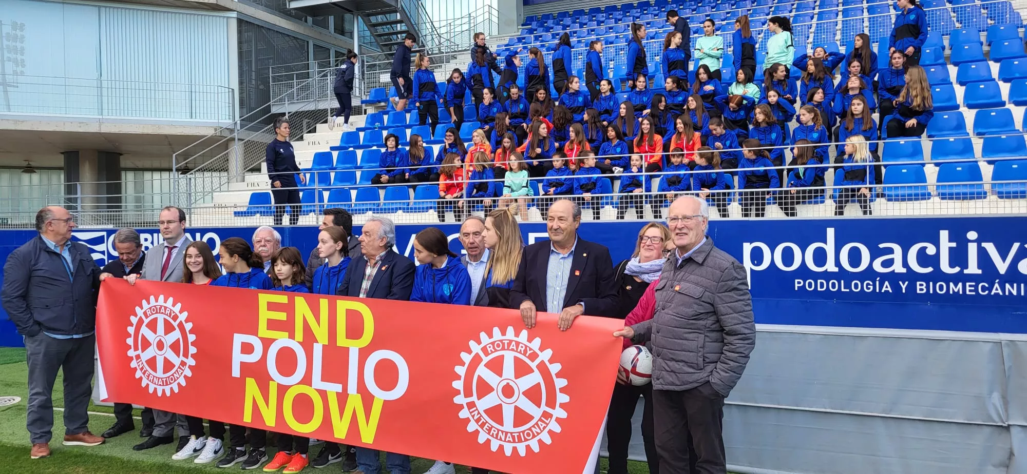 Rotary Club y el Huesca Femenino, contra la Polio
