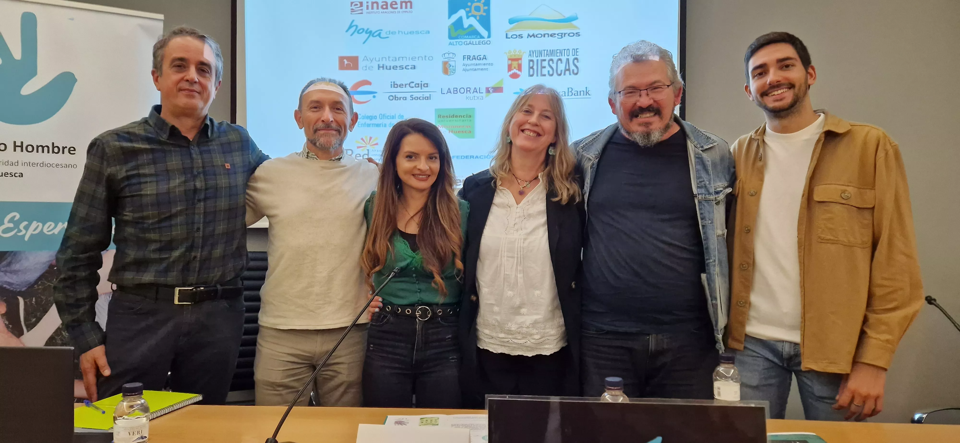 Responsables y profesionales del Centro de Solidaridad Interdiocesano de Huesca-Proyecto Hombre. Foto Myriam Martíneez