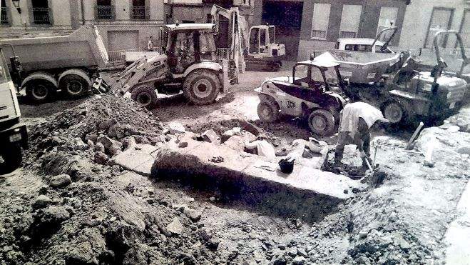 Excavaciones del capitel Excavaciones del capitel