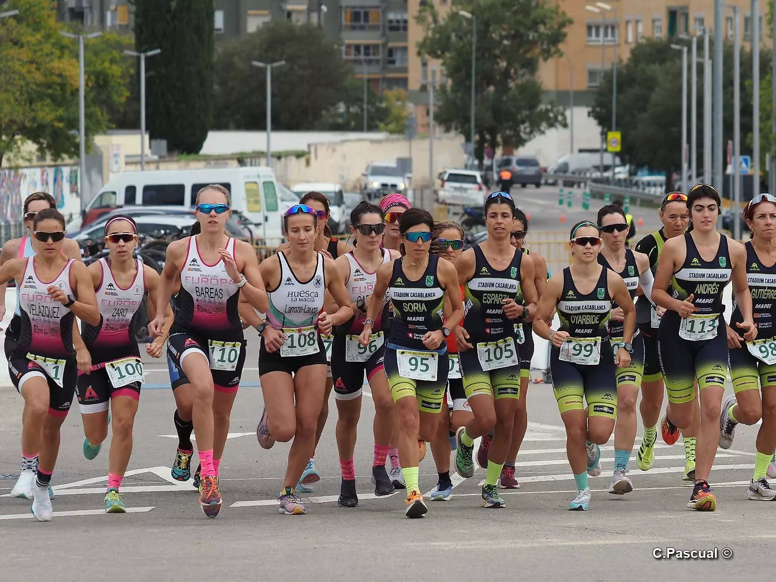 Leti Soria (dorsal 95) ha sido campeona de Aragón. Foto: CC Oscense/Carlos Pascual